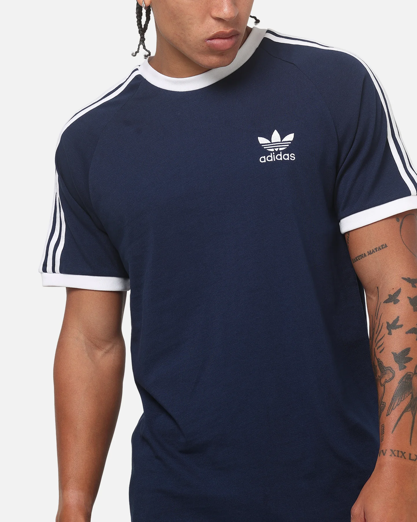 Adidas Classic 3-Stripes T-Shirt Night Indigo - Image 6