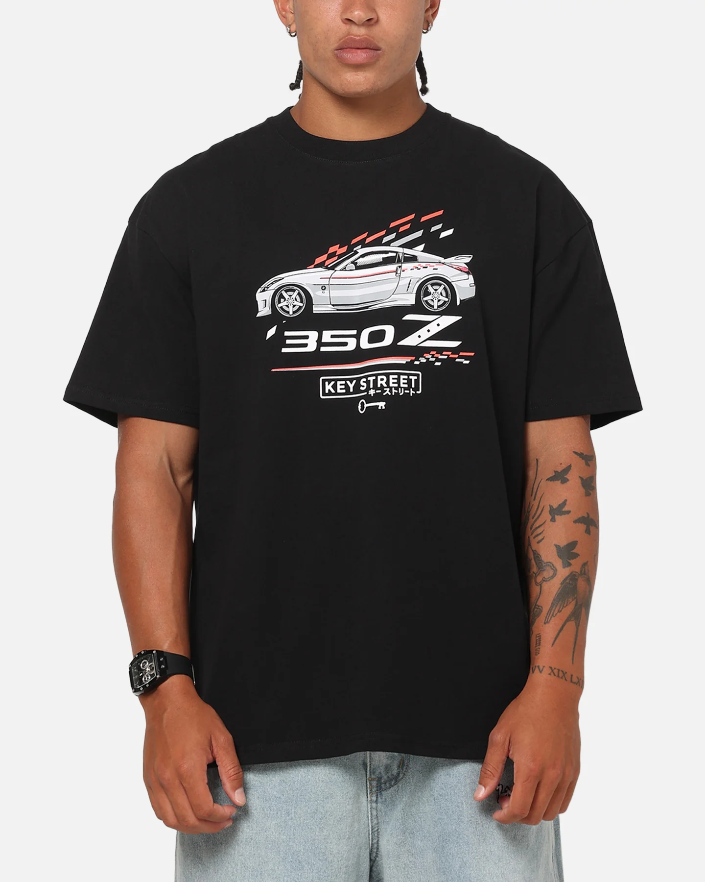 Key Street 350 Z T-Shirt Black - Image 2