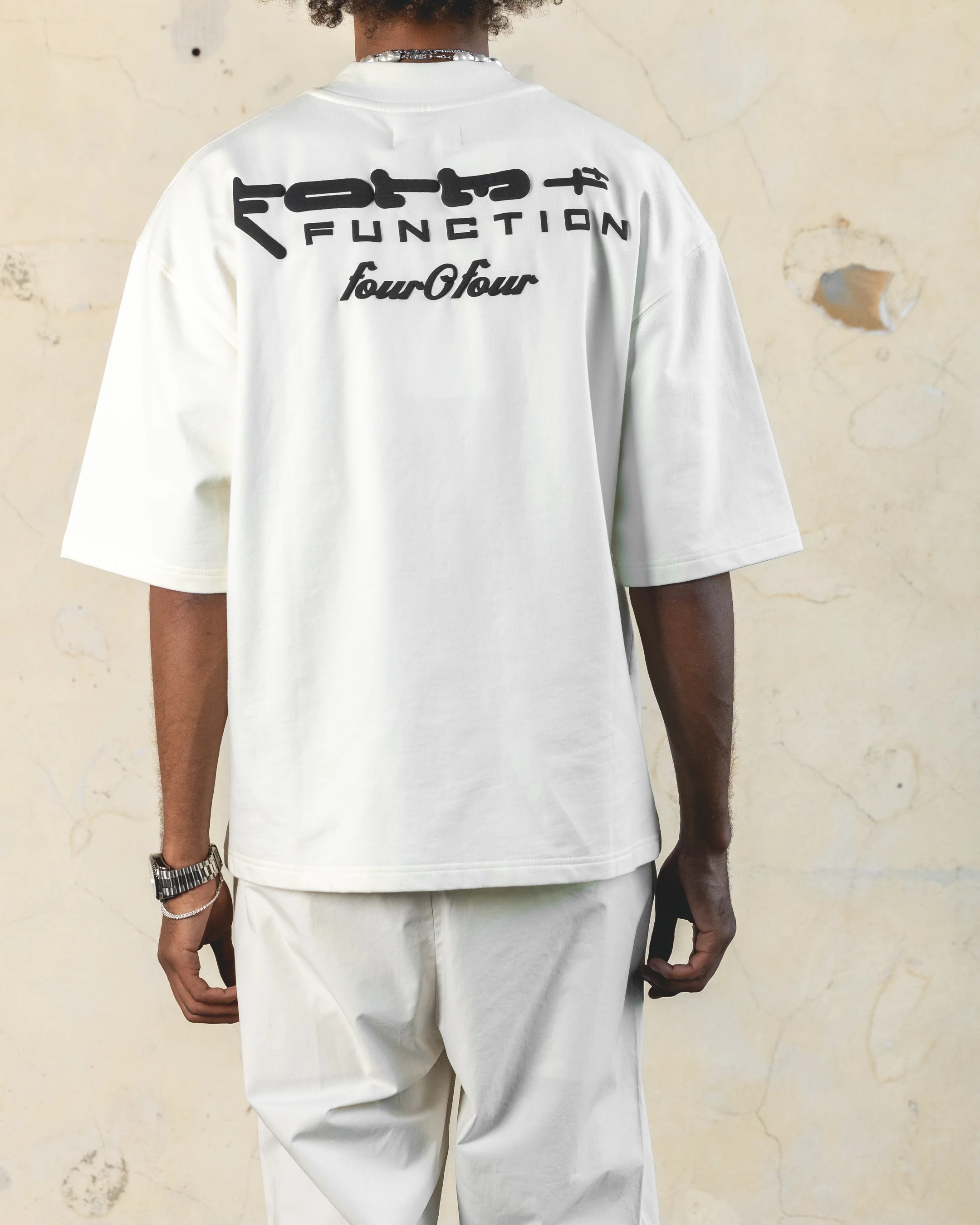 404 Function Oversized T-Shirt Off White - Image 5