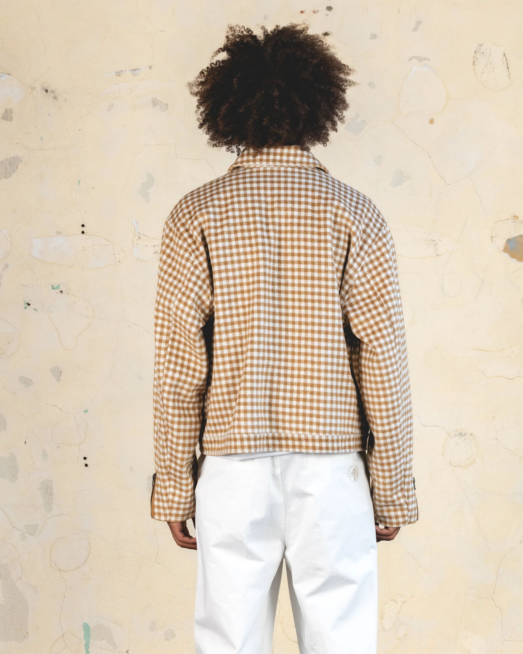 404 Studio Cropped Jacket Brown/Tan - Image 4