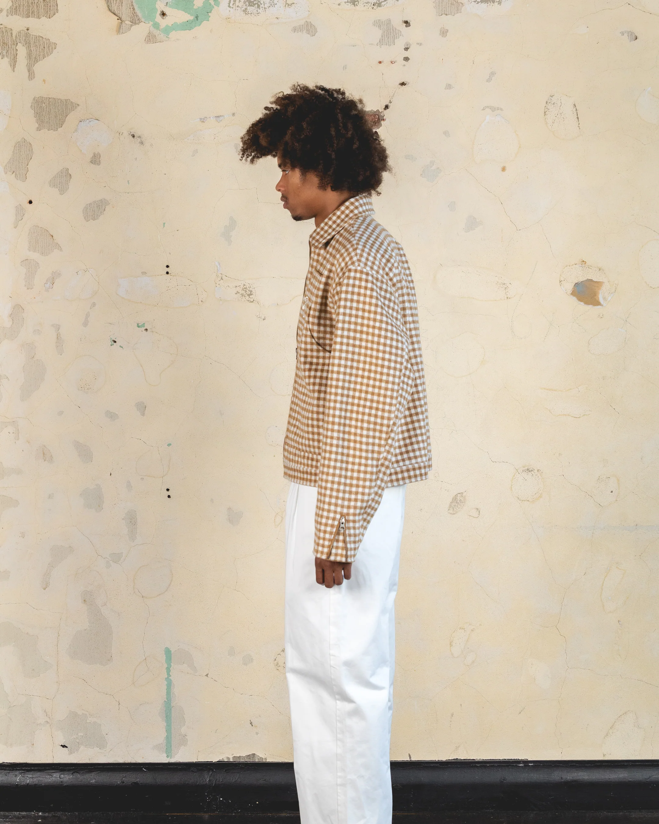 404 Studio Cropped Jacket Brown/Tan - Image 6