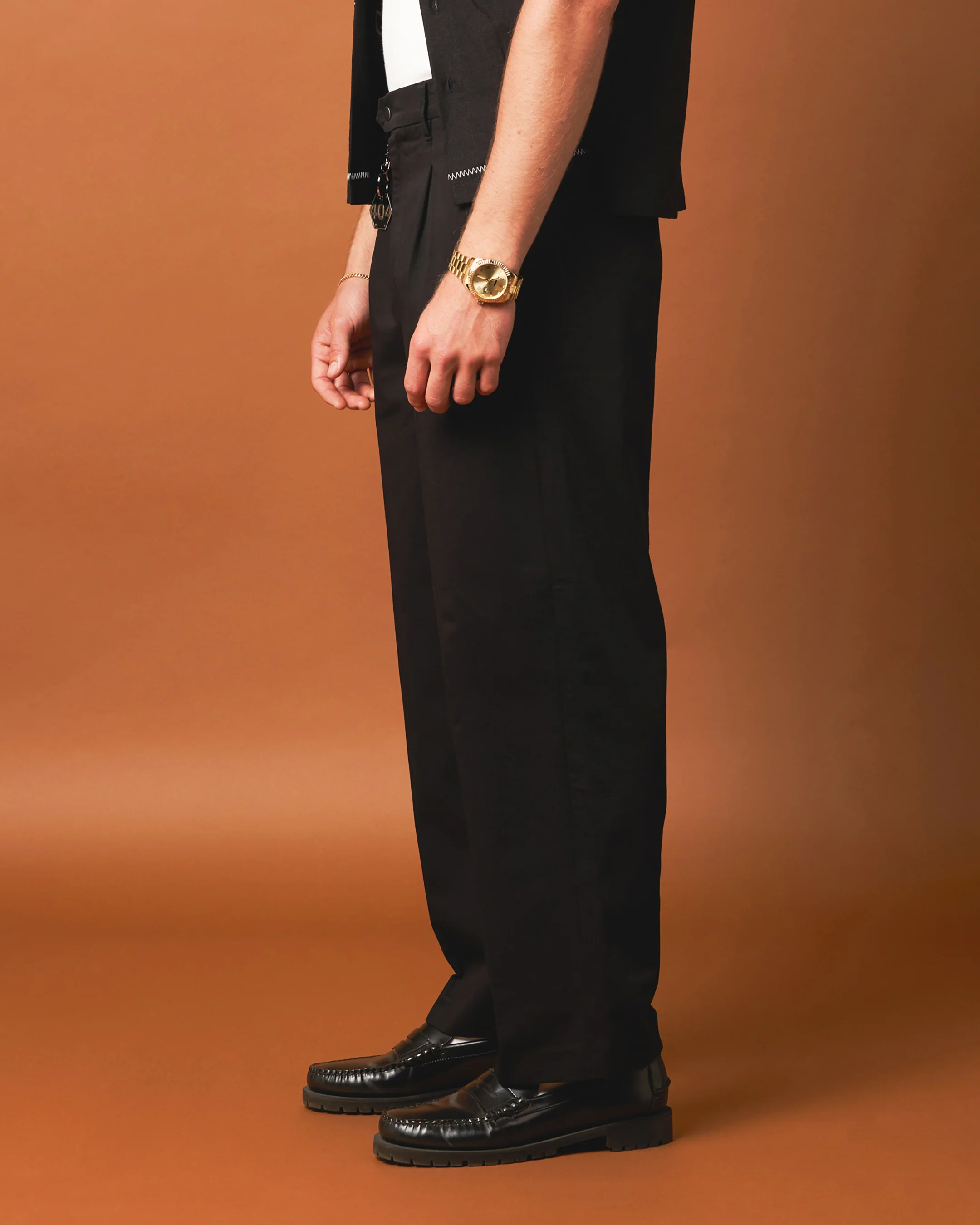 404 Studio High Waist Trousers Black - Image 6
