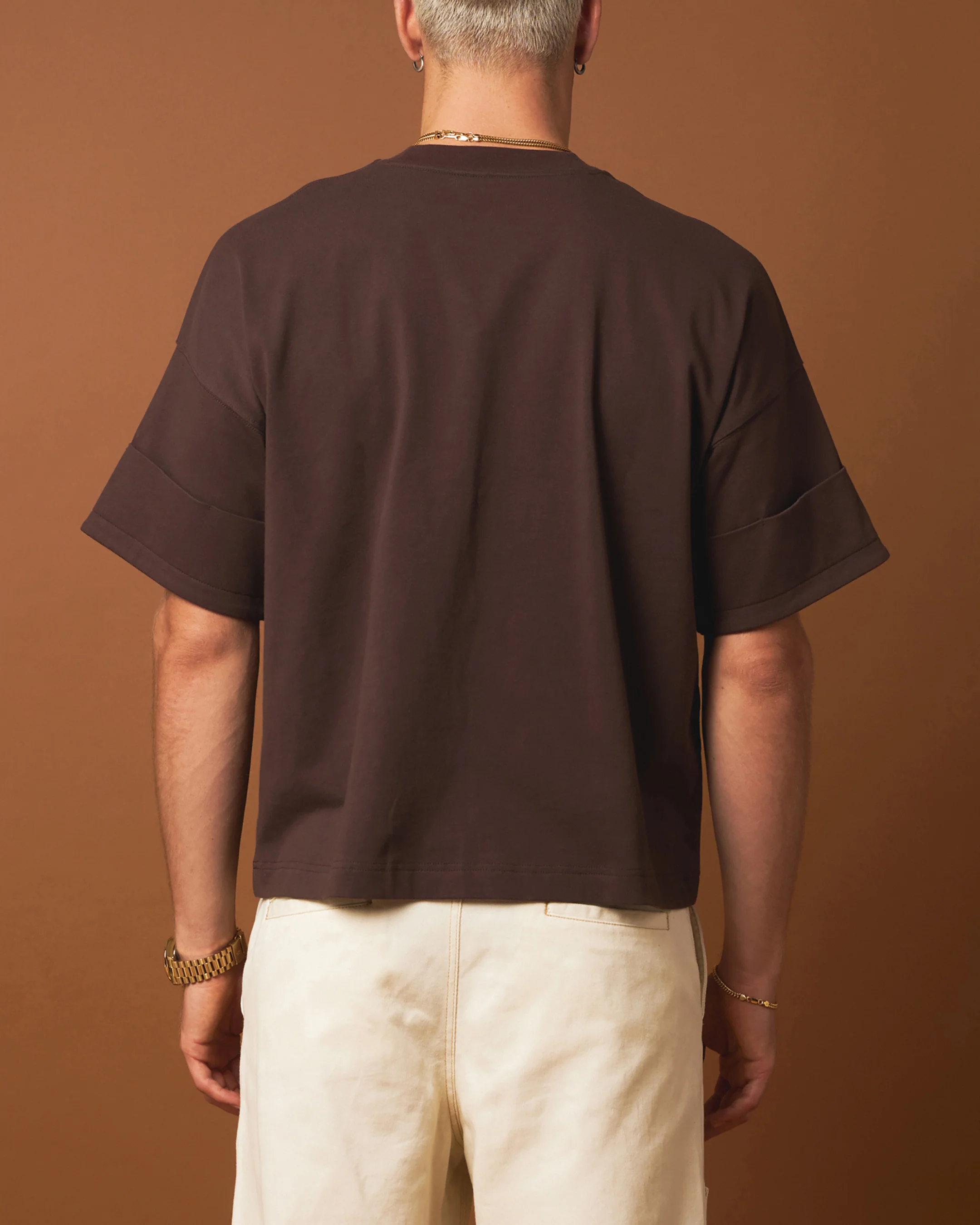 404 Workwear T-Shirt Brown - Image 3