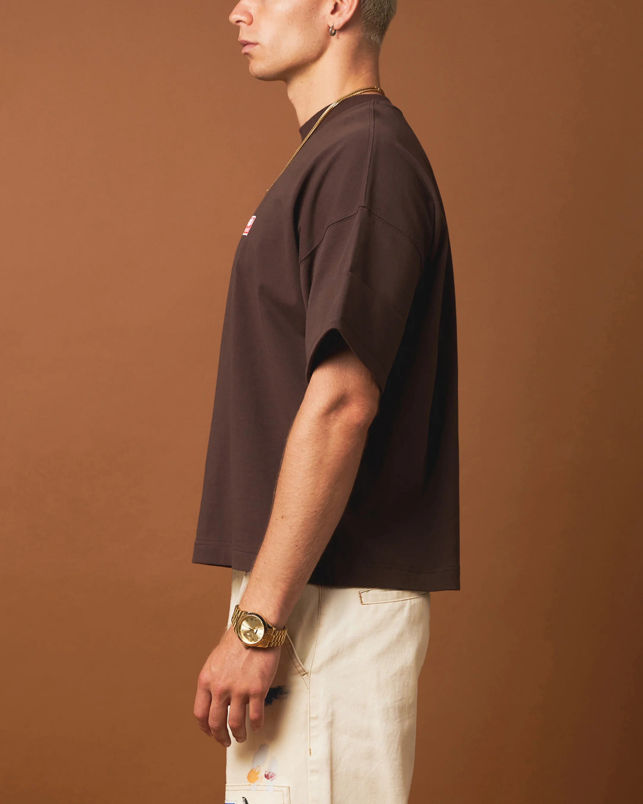 404 Workwear T-Shirt Brown - Image 5