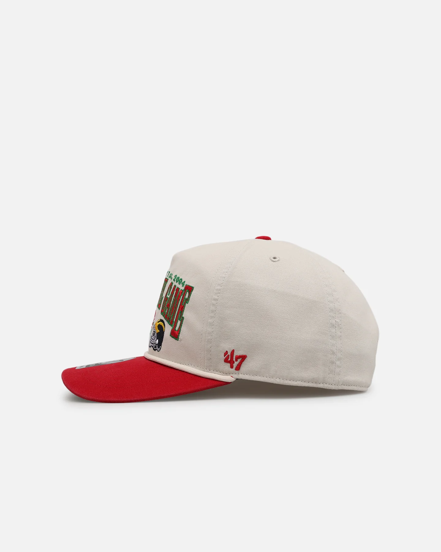 47 Brand Michigan Wolverine vs. USC Trojans 'Vintage Bowl Game' 2004 Rose Bowl Snapback Tan/Black - Image 4