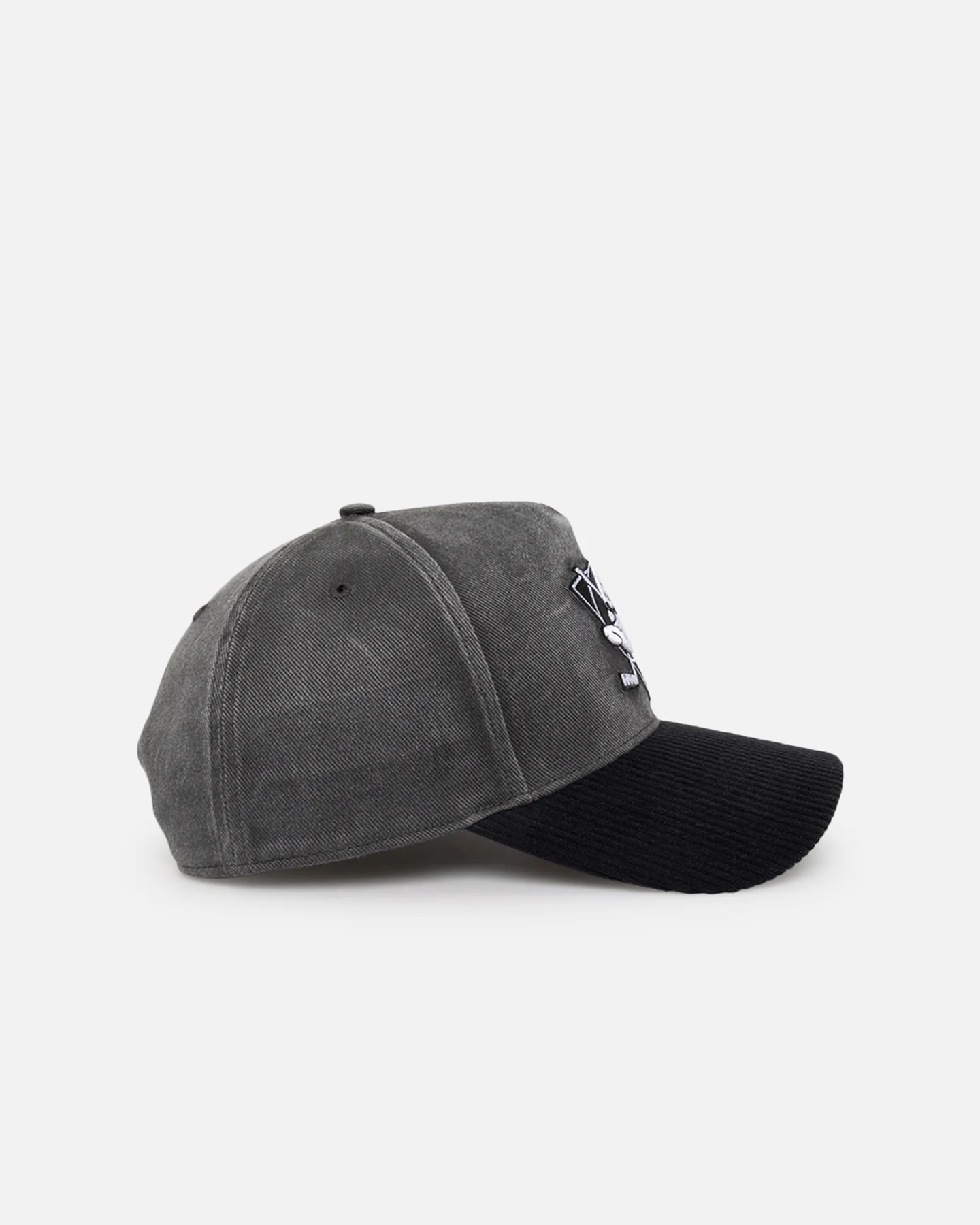 47 Brand Anaheim Ducks 'Apollo Corduroy' Offside DT Snapback Black - Image 4