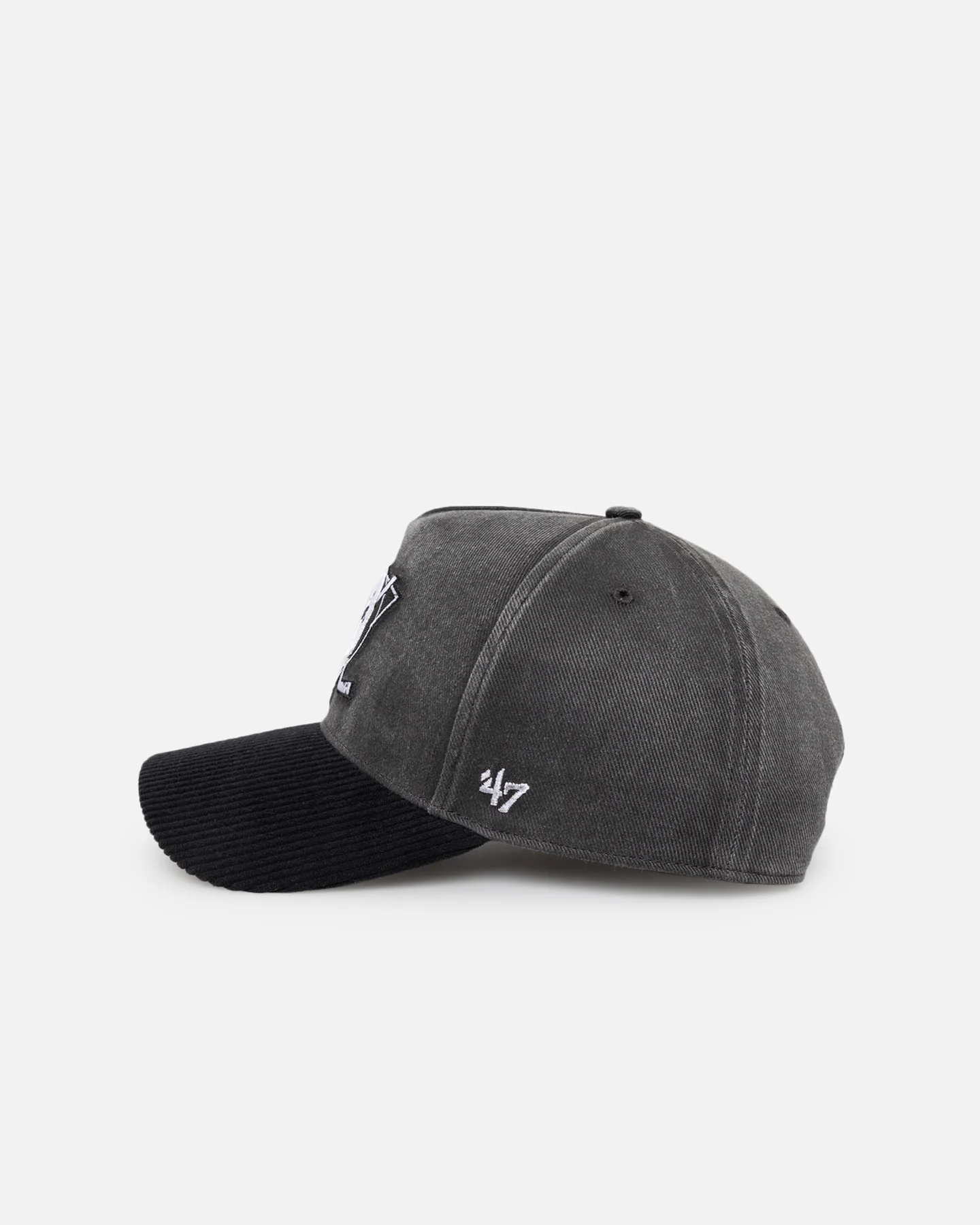 47 Brand Anaheim Ducks 'Apollo Corduroy' Offside DT Snapback Black - Image 5