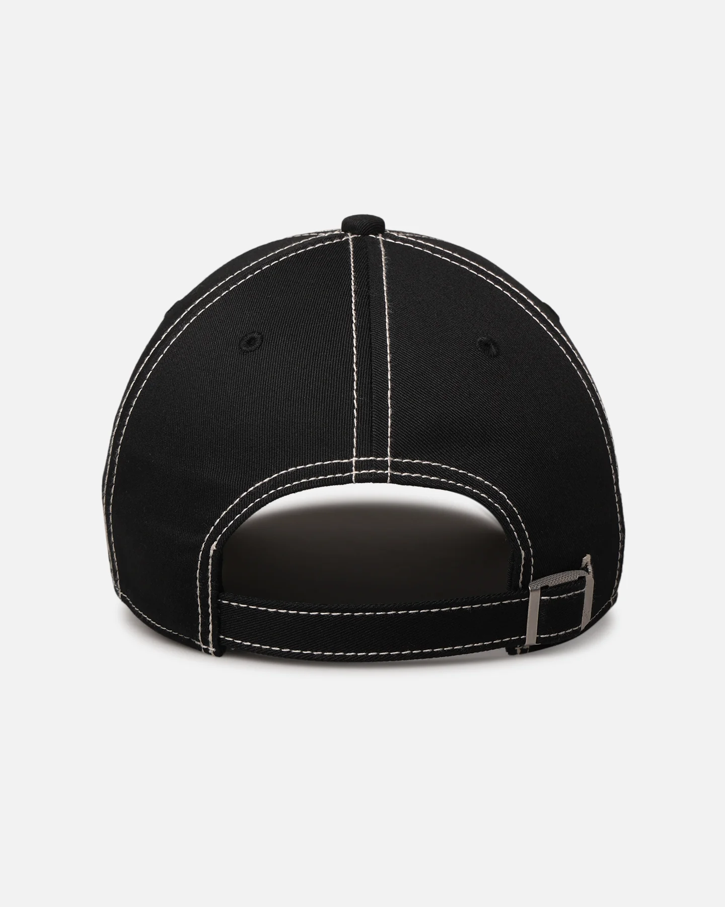 47 Brand Arsenal FC 'Contrast Stitch' 47 Clean Up Strapback Black/Bone - Image 2