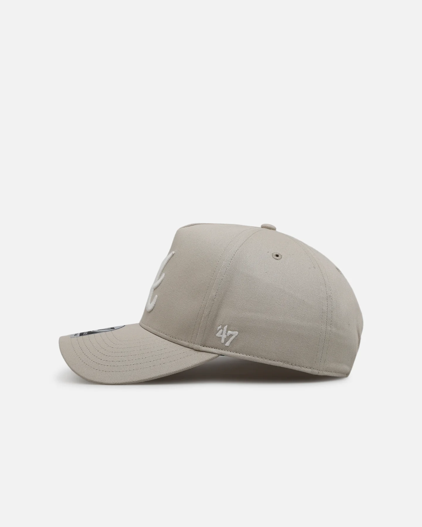 47 Brand Atlanta Braves 'Contemporary Basics' Offside DT Snapback Tan - Image 4