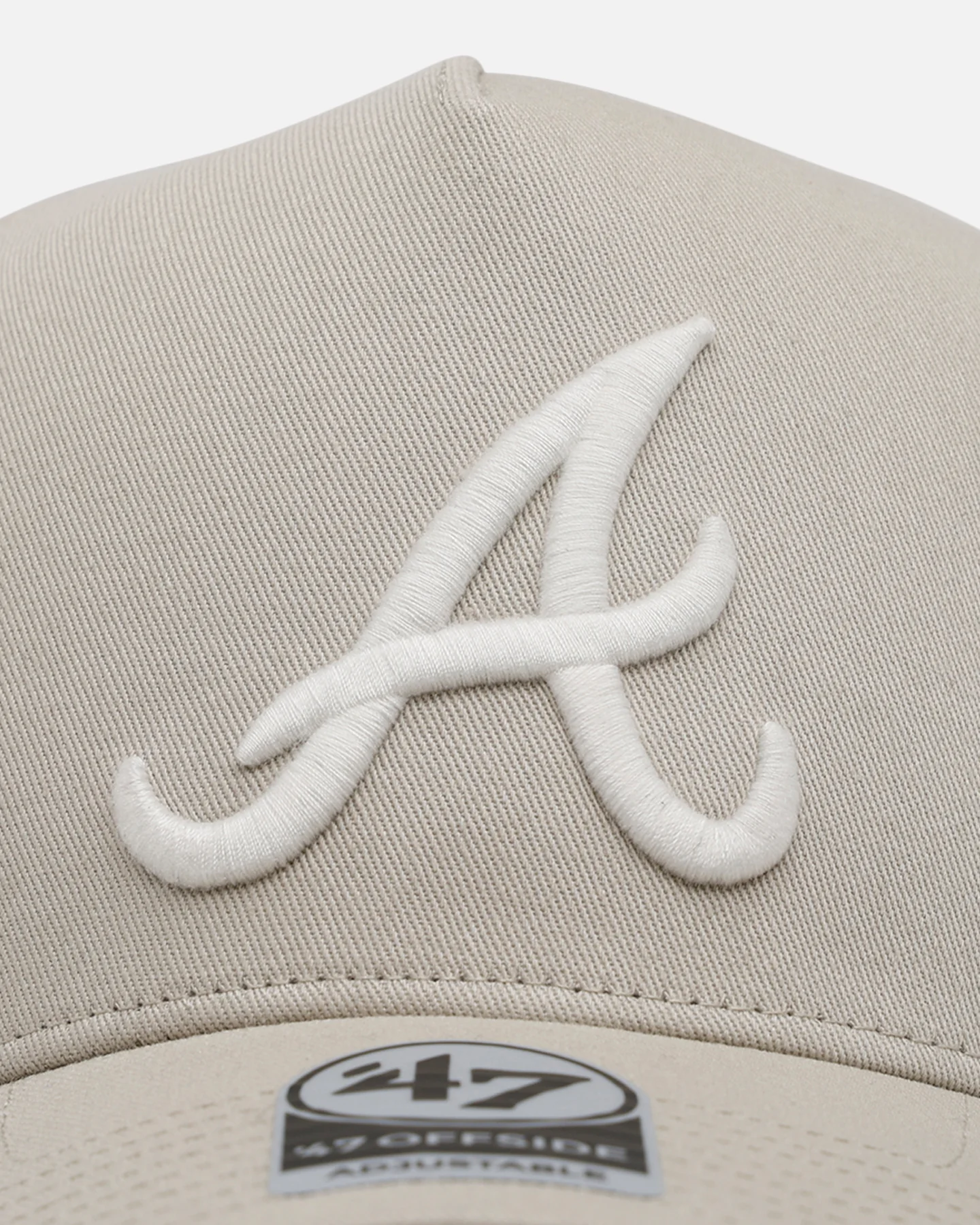 47 Brand Atlanta Braves 'Contemporary Basics' Offside DT Snapback Tan - Image 5