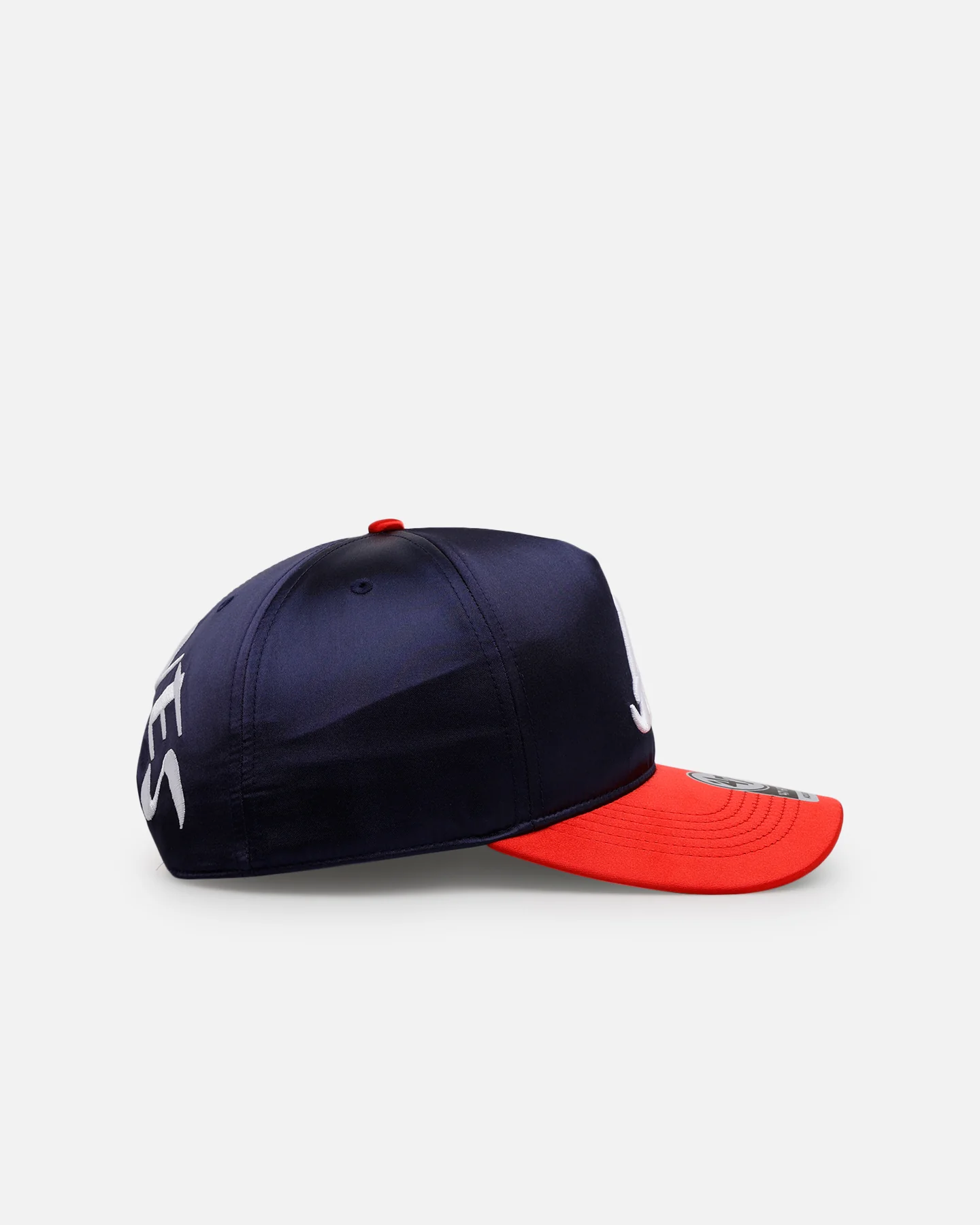47 Brand Atlanta Braves 'Silky Way' 47 Hitch Snapback Navy/Red - Image 4