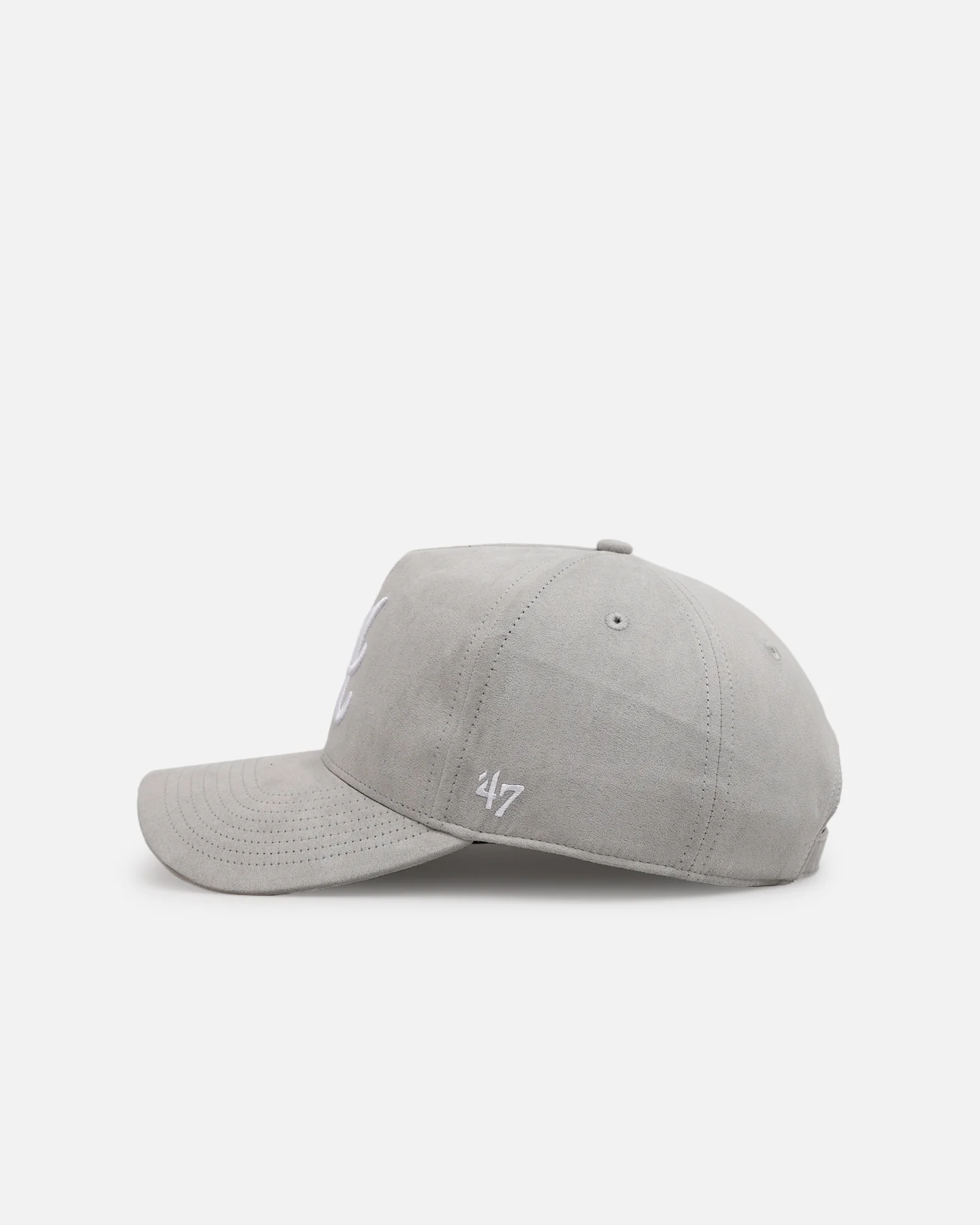 47 Brand Atlanta Braves 'Ultrasuede' '47 MVP DT Strapback Gray/White - Image 4