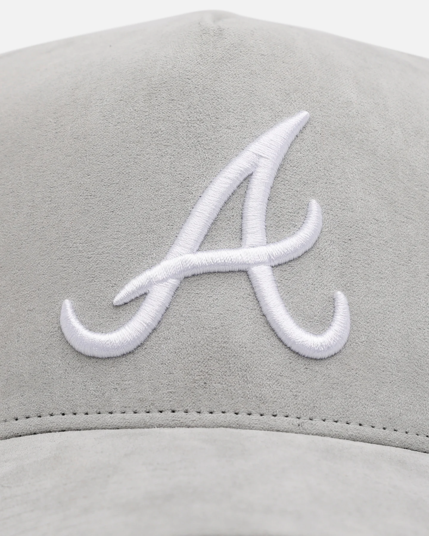 47 Brand Atlanta Braves 'Ultrasuede' '47 MVP DT Strapback Gray/White - Image 5