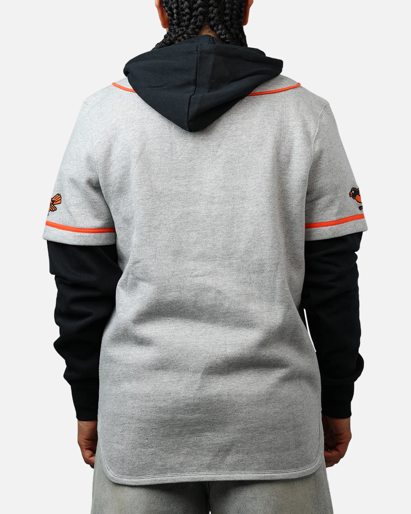 47 Brand Baltimore Orioles Game Hoodie Grey/Black - Image 2