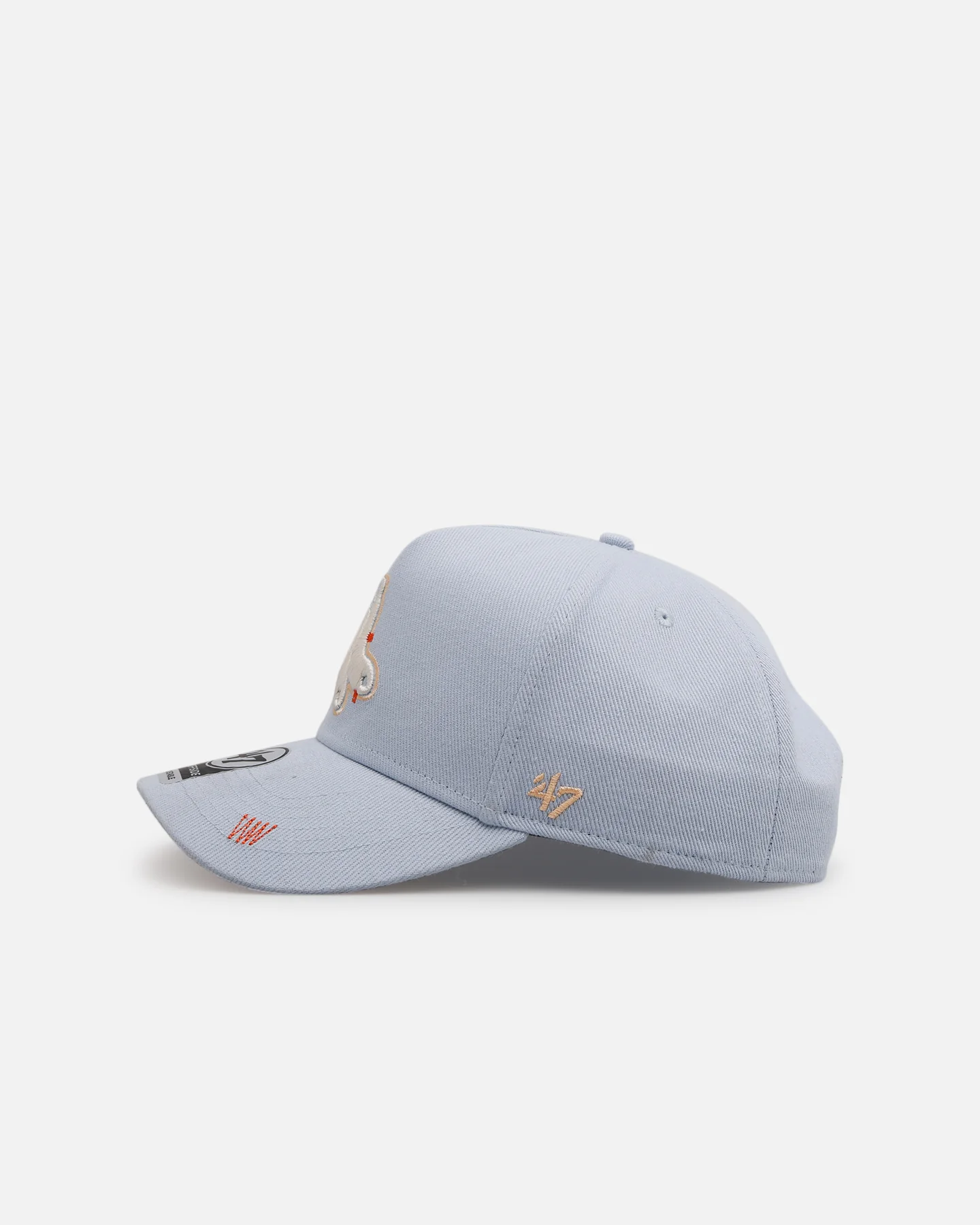 47 Brand Boston Red Sox 'Overstitch' 47 Offside Snapback Light Blue - Image 4