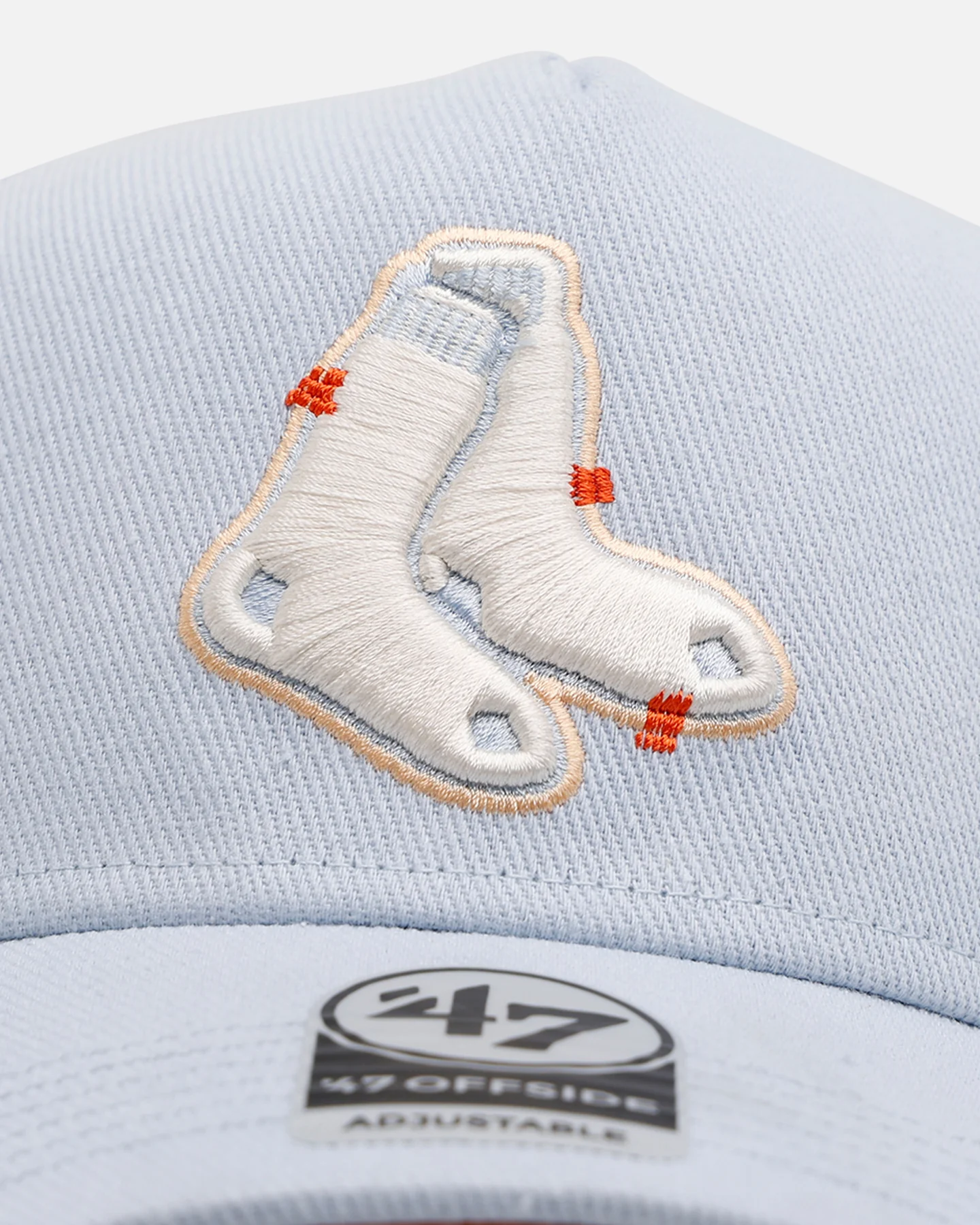 47 Brand Boston Red Sox 'Overstitch' 47 Offside Snapback Light Blue - Image 5