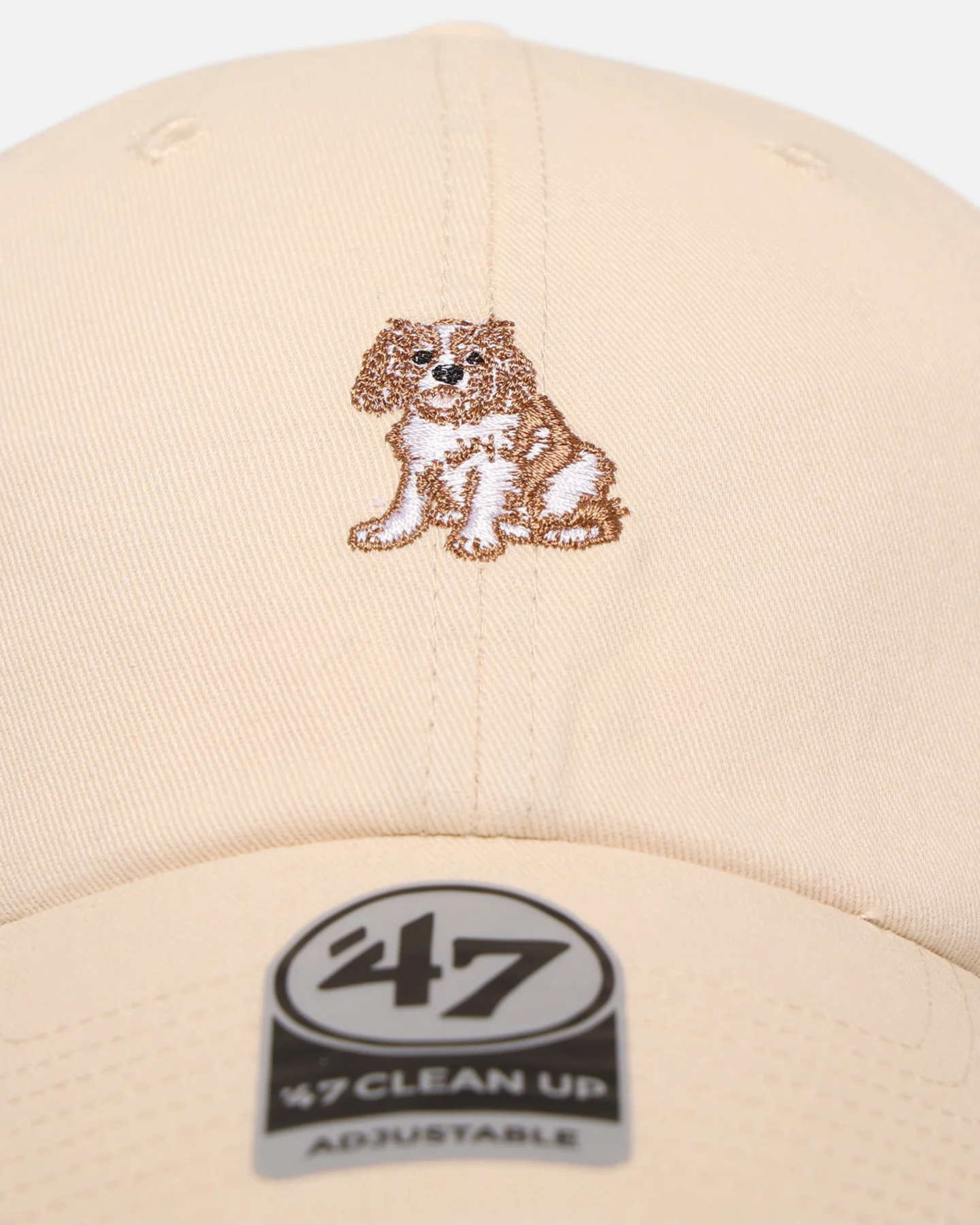 47 Brand Cavalier Spaniel 'Dog Collection' 47 Clean Up Strapback Natural - Image 5