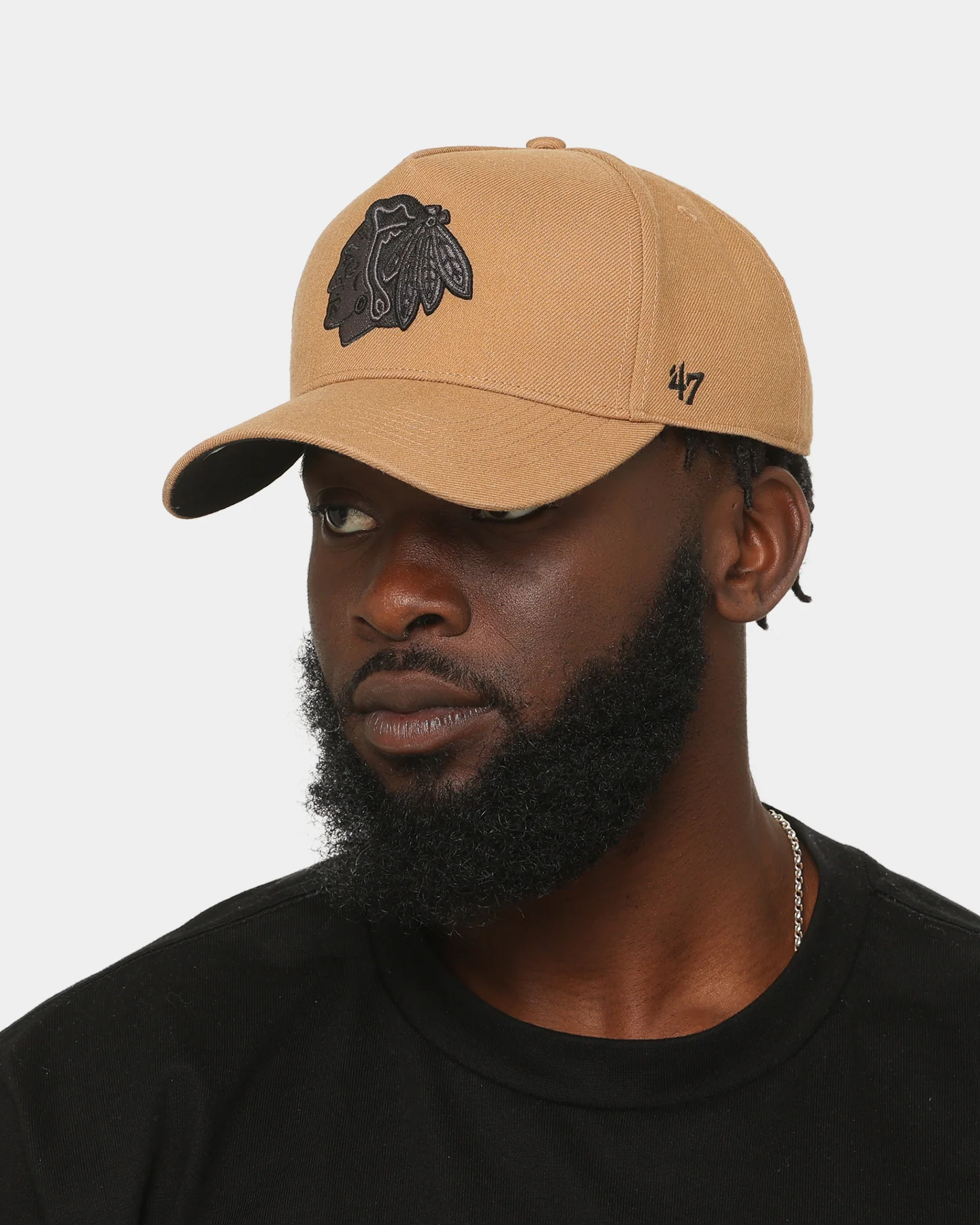 47 Brand Chicago Blackhawks Replica '47 MVP DT Snapback Camel - Image 2