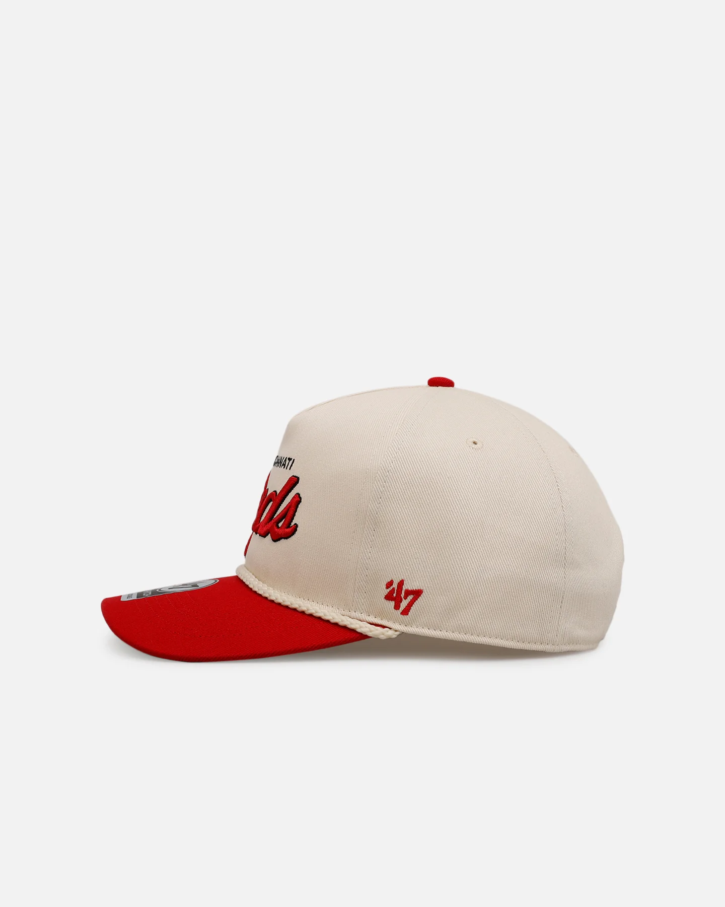 47 Brand Cincinnati Reds 'MLB Opening Day' Script Hitch Snapback Natural - Image 4