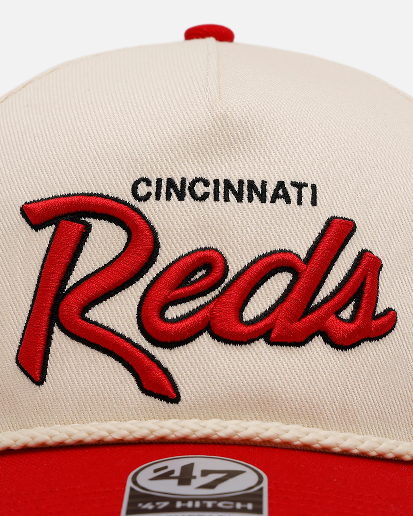47 Brand Cincinnati Reds 'MLB Opening Day' Script Hitch Snapback Natural - Image 5