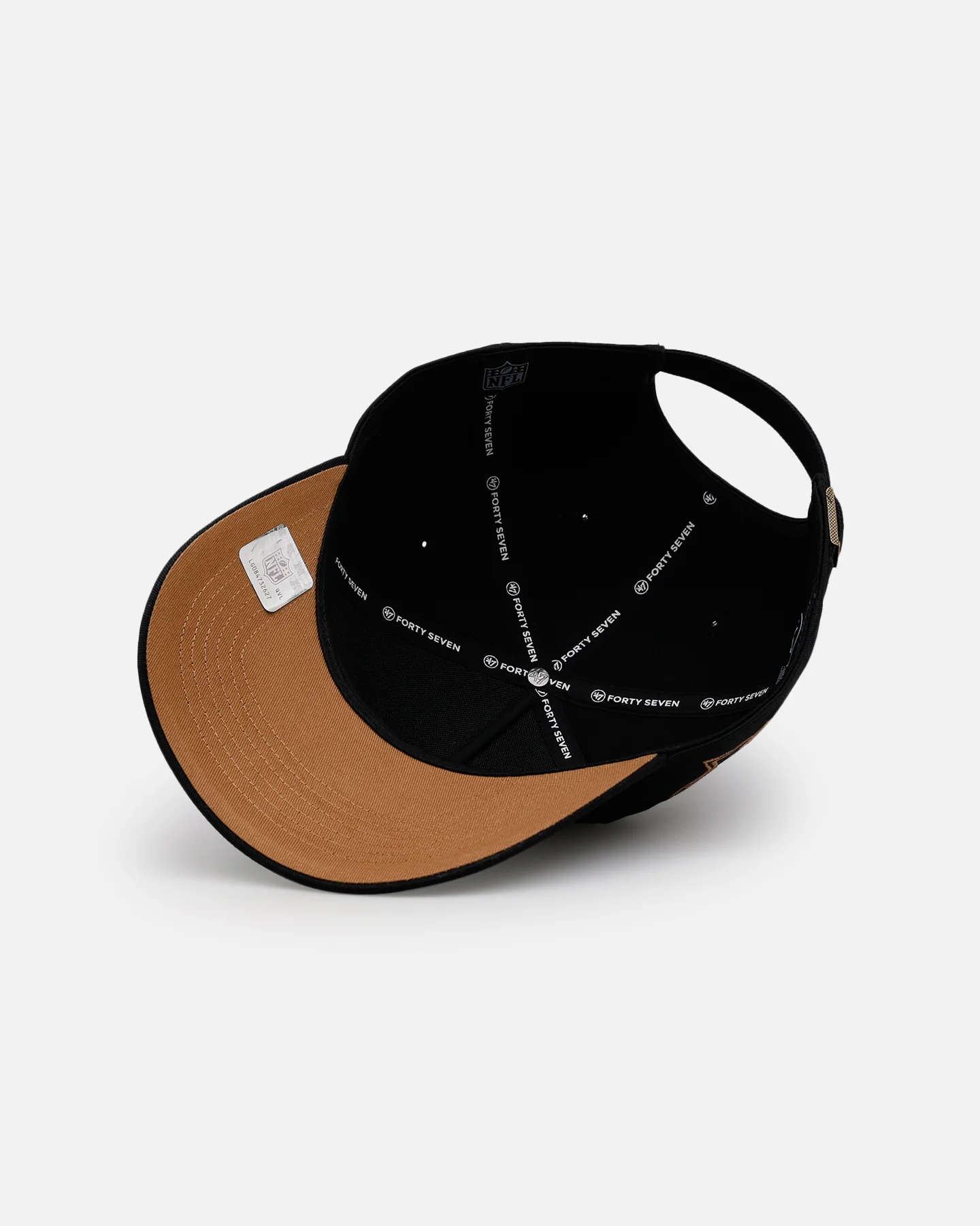 47 Brand Dallas Cowboys 'Round' 47 Offside Strapback Black - Image 6
