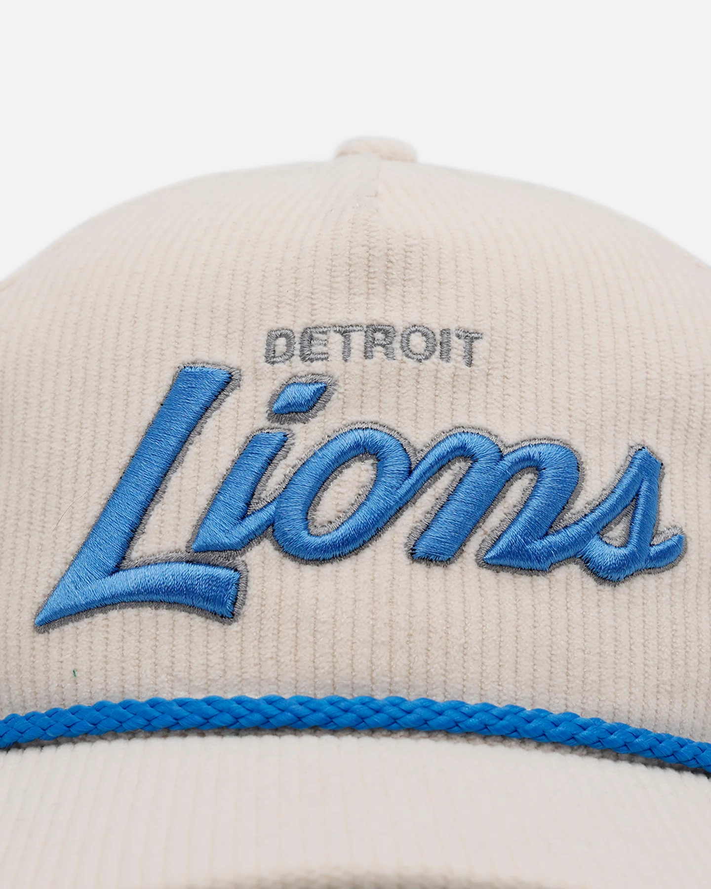 47 Brand Detroit Lions 'Natural Script' Premium Hitch Corduroy Snapback Natural - Image 5