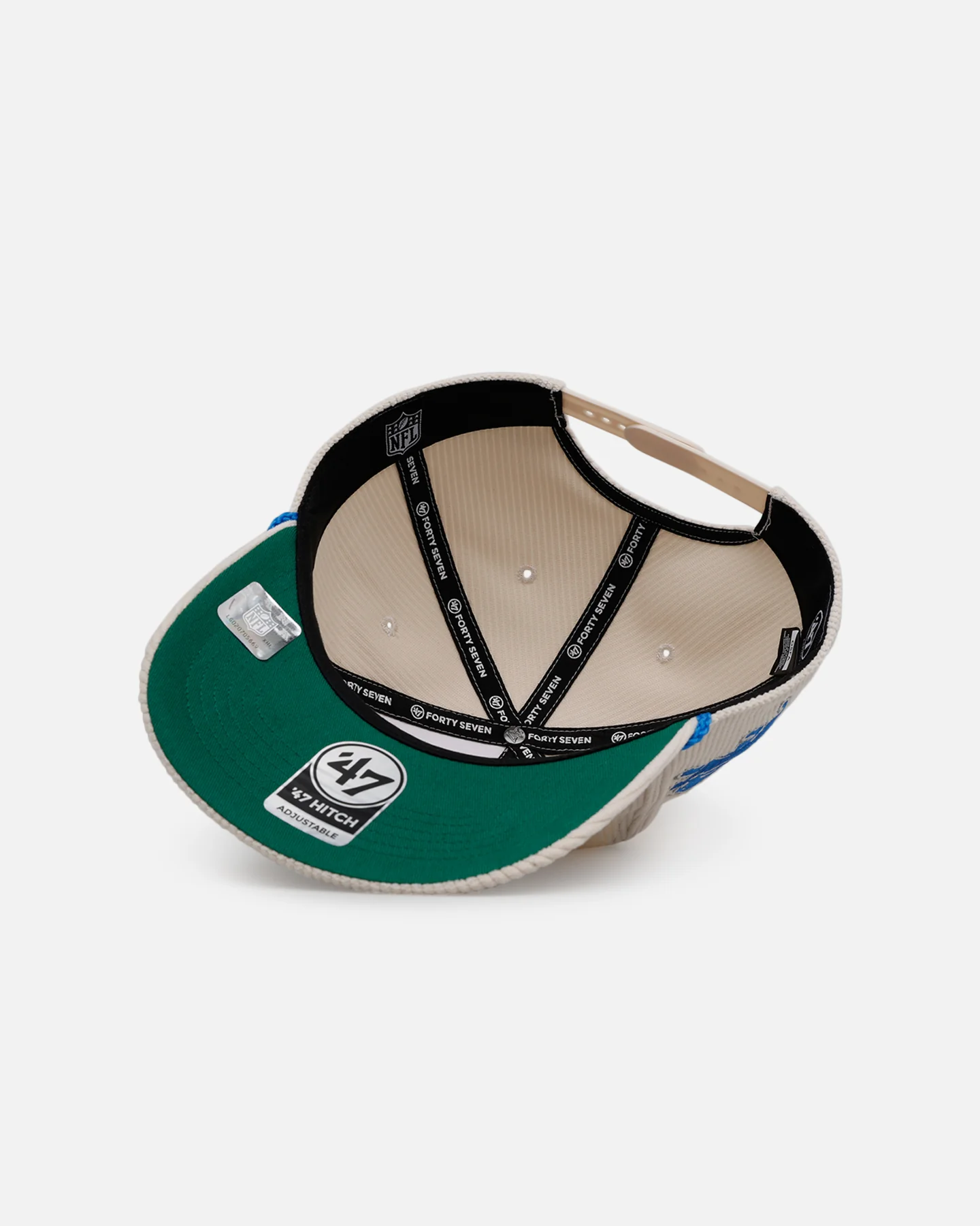 47 Brand Detroit Lions 'Natural Script' Premium Hitch Corduroy Snapback Natural - Image 7