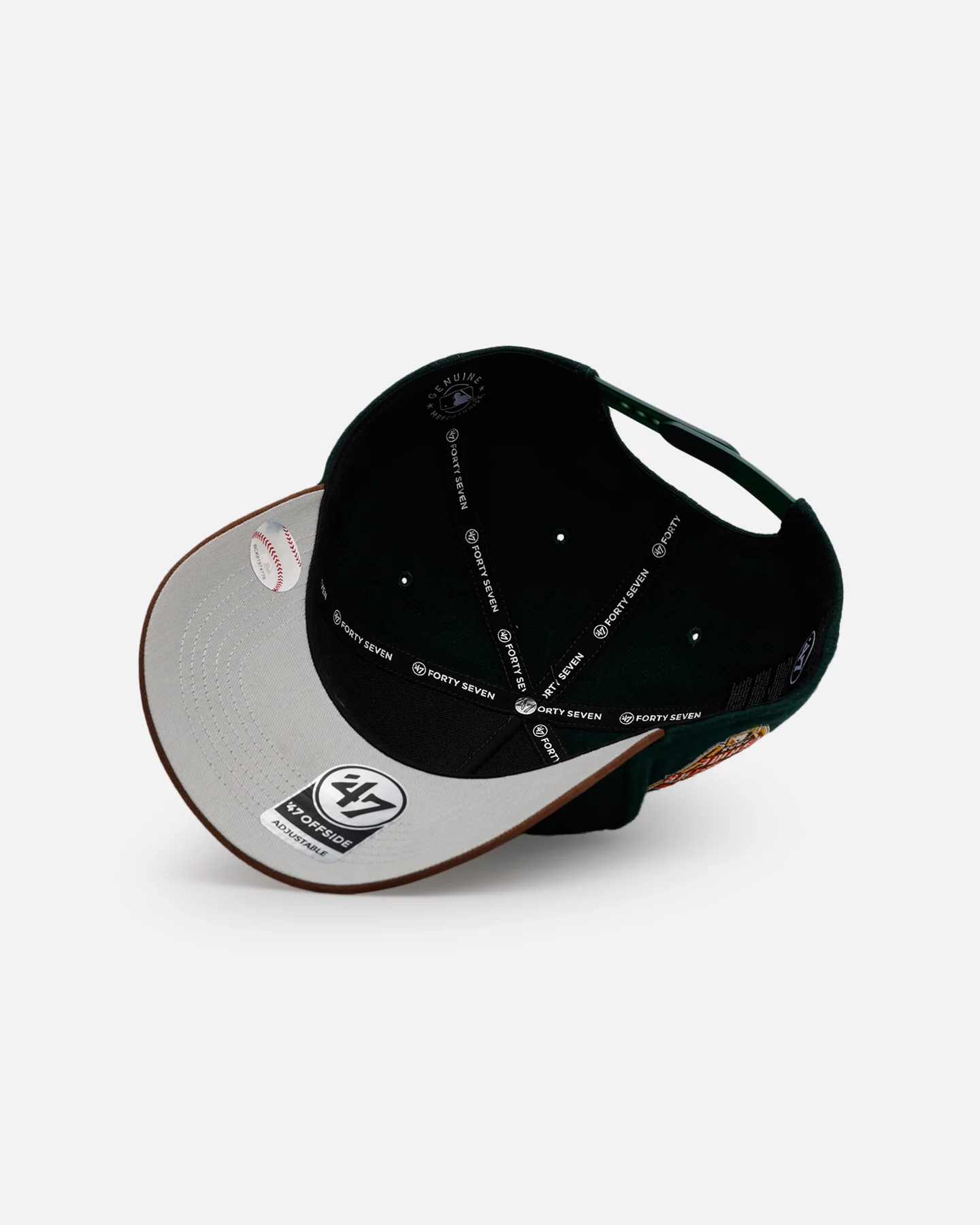 47 Brand Detroit Tigers 'Fall Leaves' 47 Offside Snapback Green/Brown - Image 7