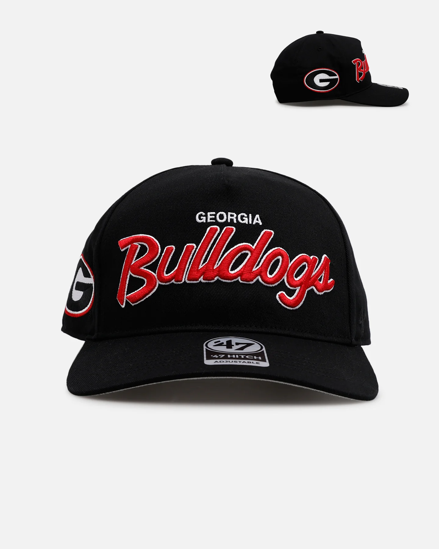 47 Brand Georgia Bulldogs 'Black Dome Script' 47 Hitch Snapback Black