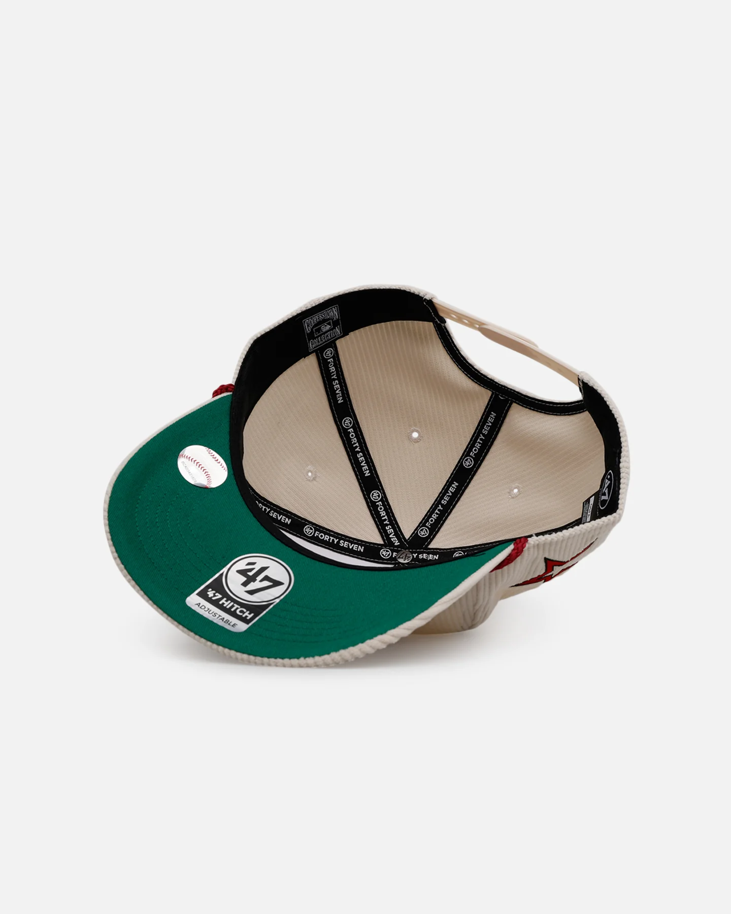47 Brand Houston Astros 'Natural Script' Premium Hitch Corduroy Snapback Natural - Image 7
