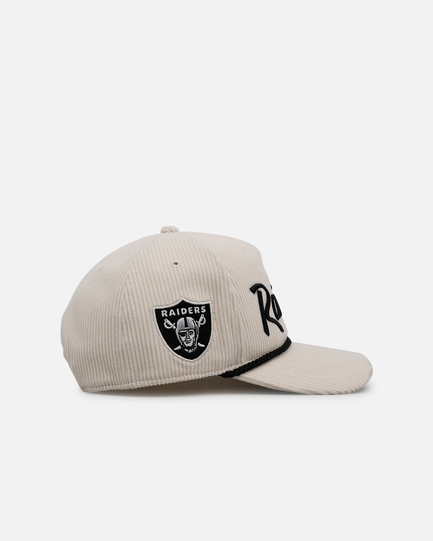 47 Brand Las Vegas Raiders 'Natural Script' Premium Hitch Corduroy Snapback Natural - Image 4
