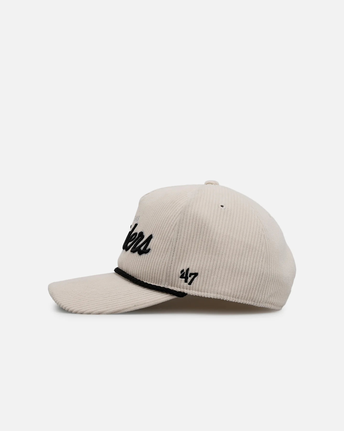 47 Brand Las Vegas Raiders 'Natural Script' Premium Hitch Corduroy Snapback Natural - Image 5