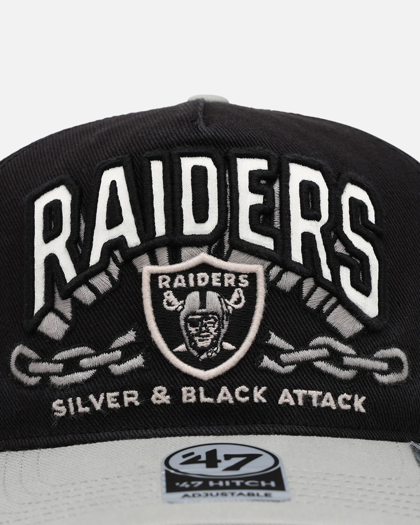 47 Brand Las Vegas Raiders 'NFL Trophy Case' Premium Hitch Snapback Black - Image 5