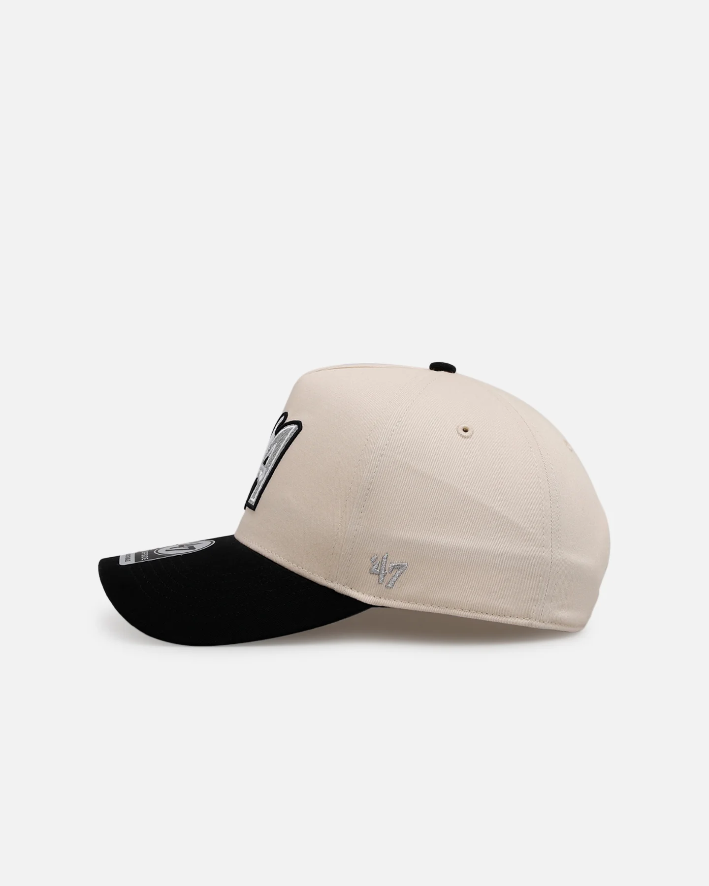 47 Brand Los Angeles Angels 'Herringbone' 47 Offside Snapback Natural/Black - Image 4