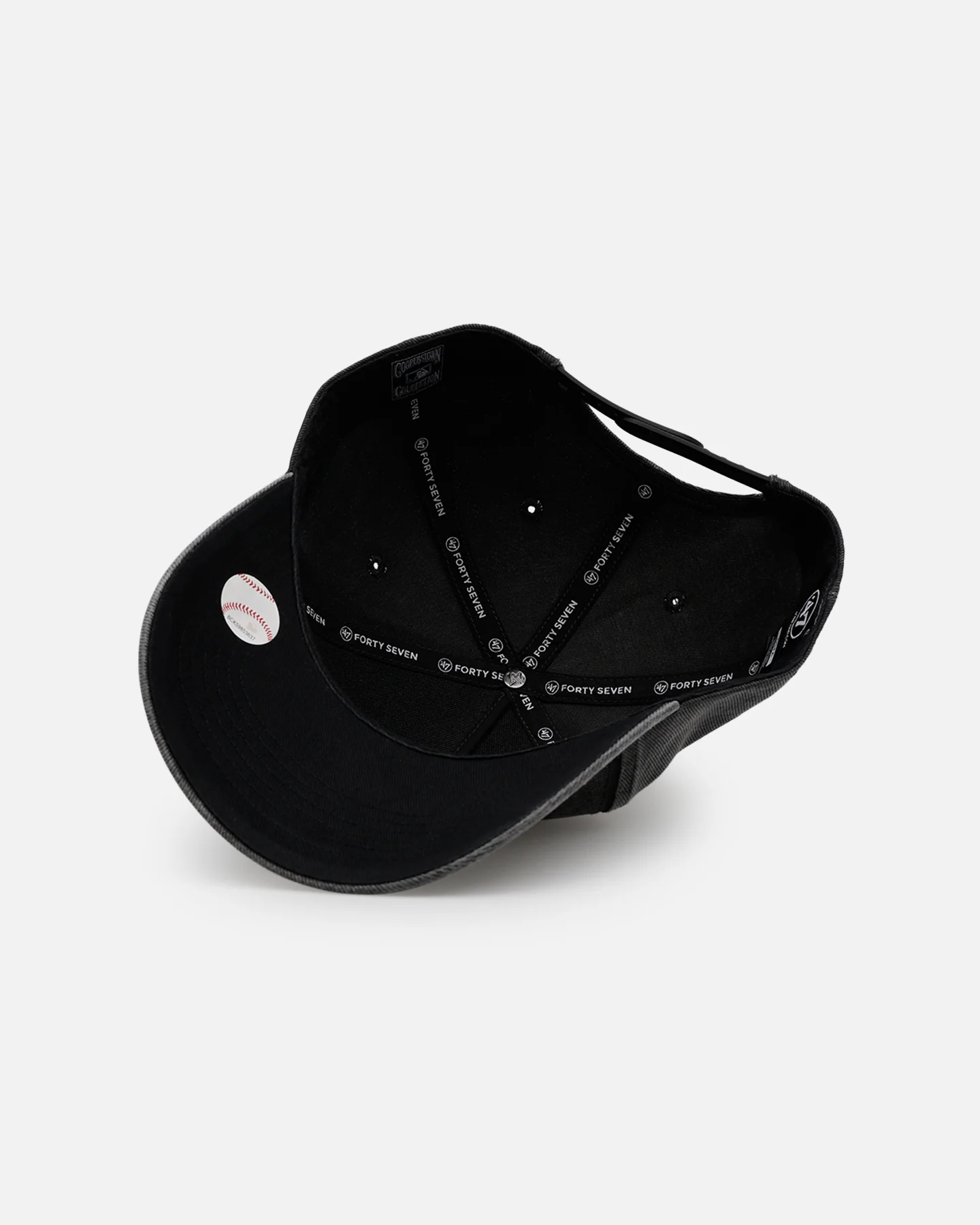 47 Brand Los Angeles Angels 'Washed Black' Offside DT Snapback Washed Black - Image 6