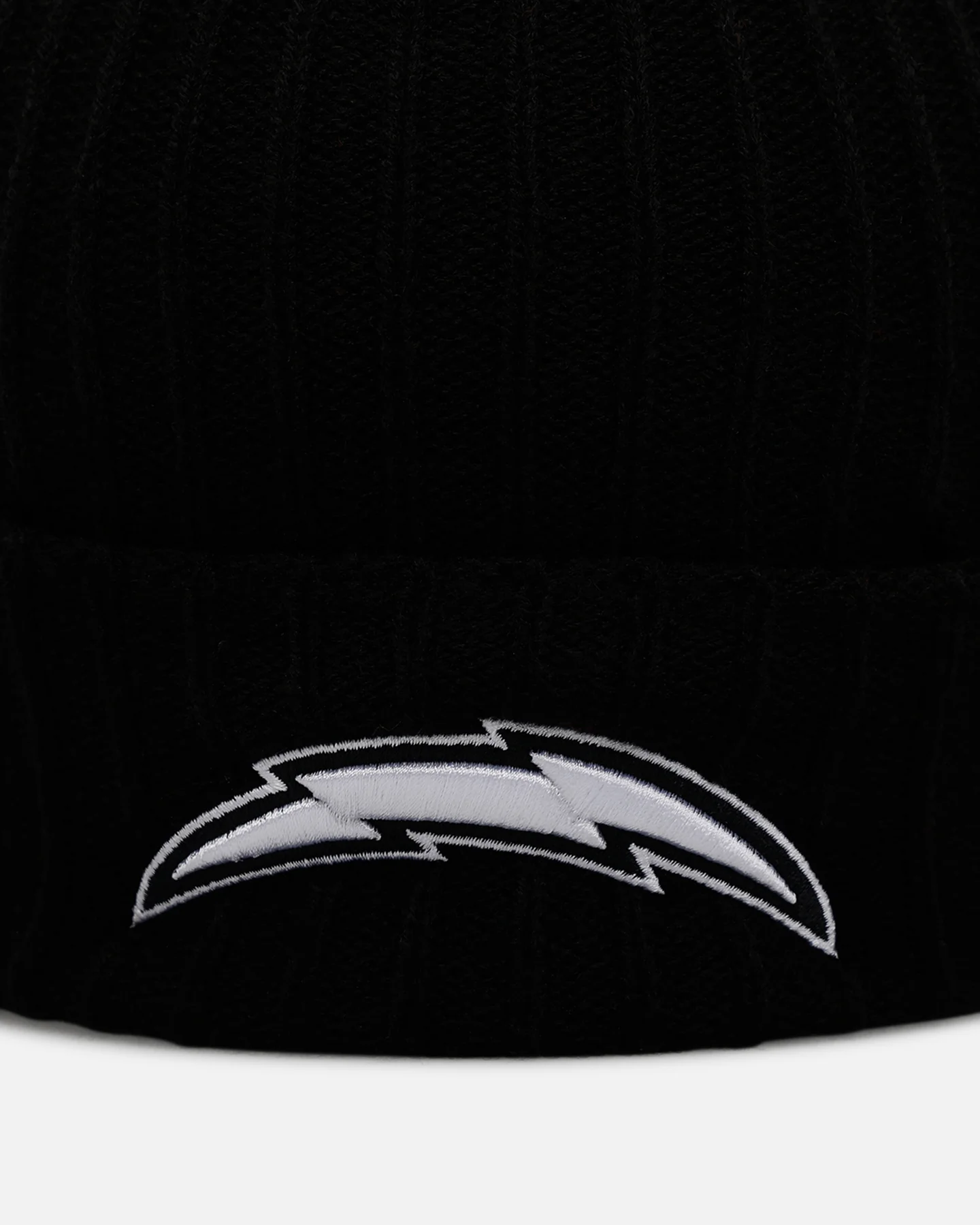 47 Brand Los Angeles Chargers Harbor Cuff Knit Beanie Black - Image 5