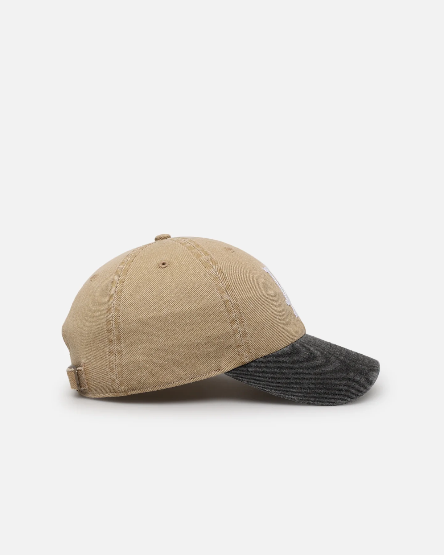 47 Brand Los Angeles Dodgers Apollo Chain Clean Up Strapback Khaki - Image 3