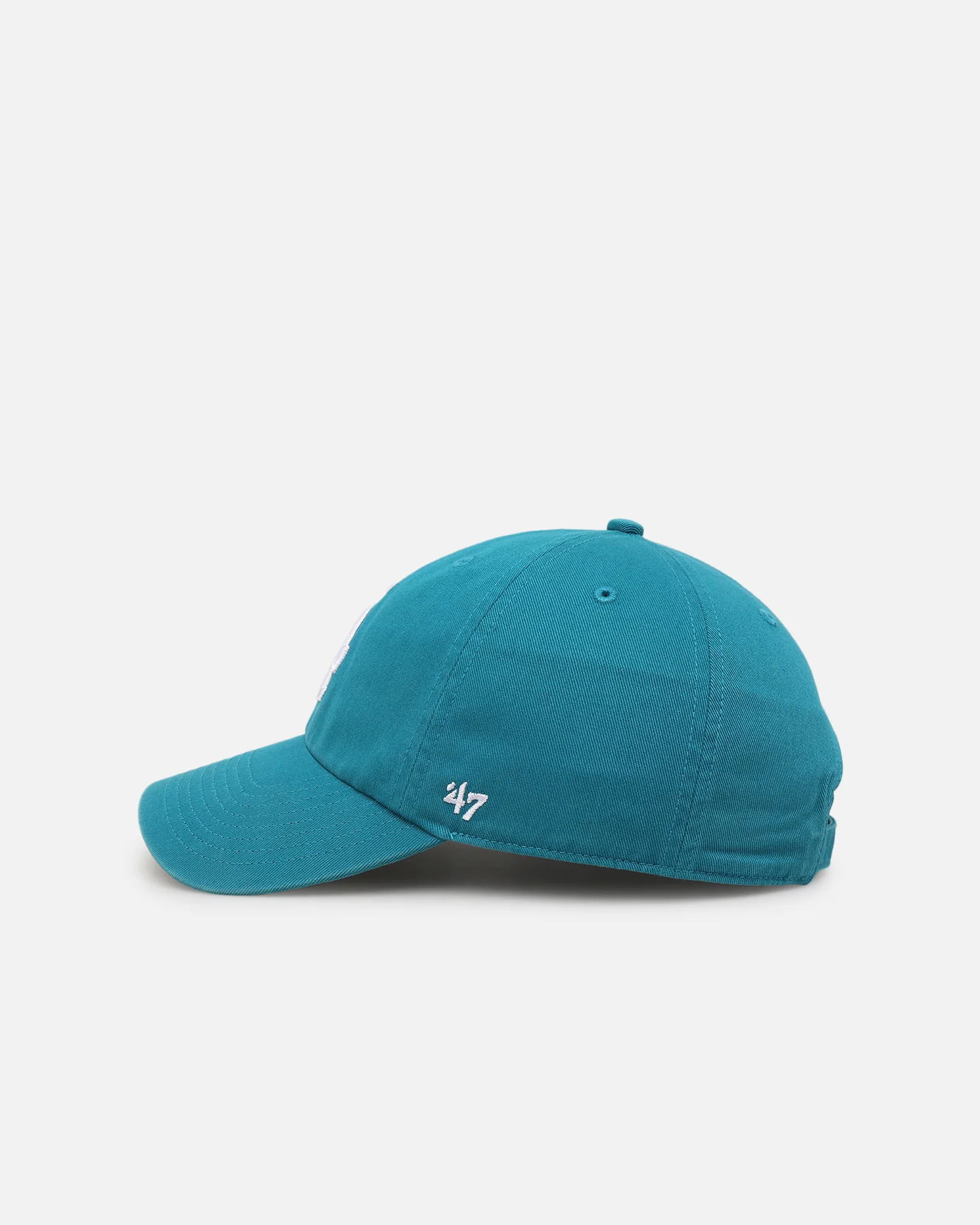 47 Brand Los Angeles Dodgers 'Ballpark' 47 Clean Up Strapback Dark Teal - Image 4