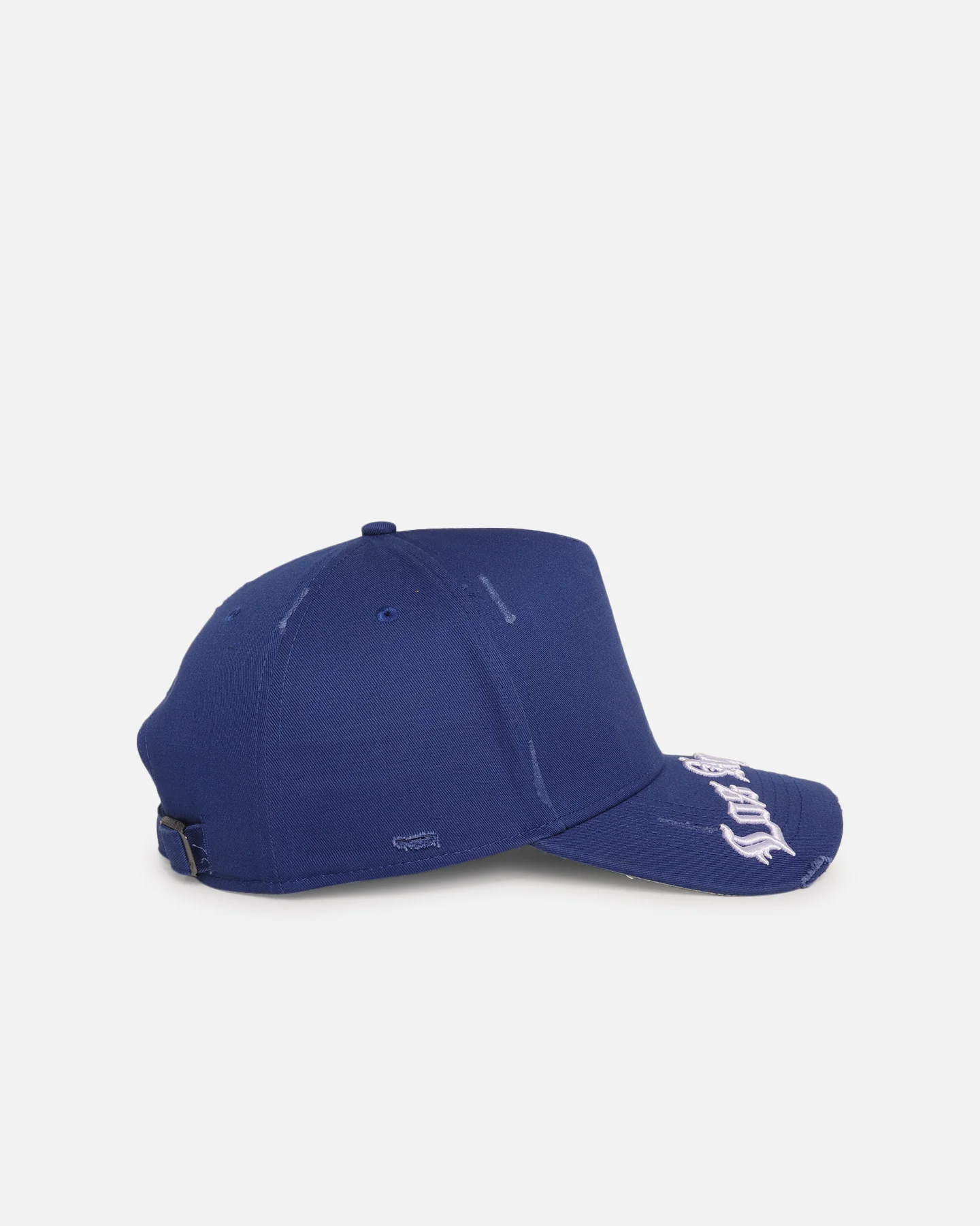 47 Brand Los Angeles Dodgers 'Destruct Gothic Visor' 47 Offside Strapback Royal/Royal - Image 3