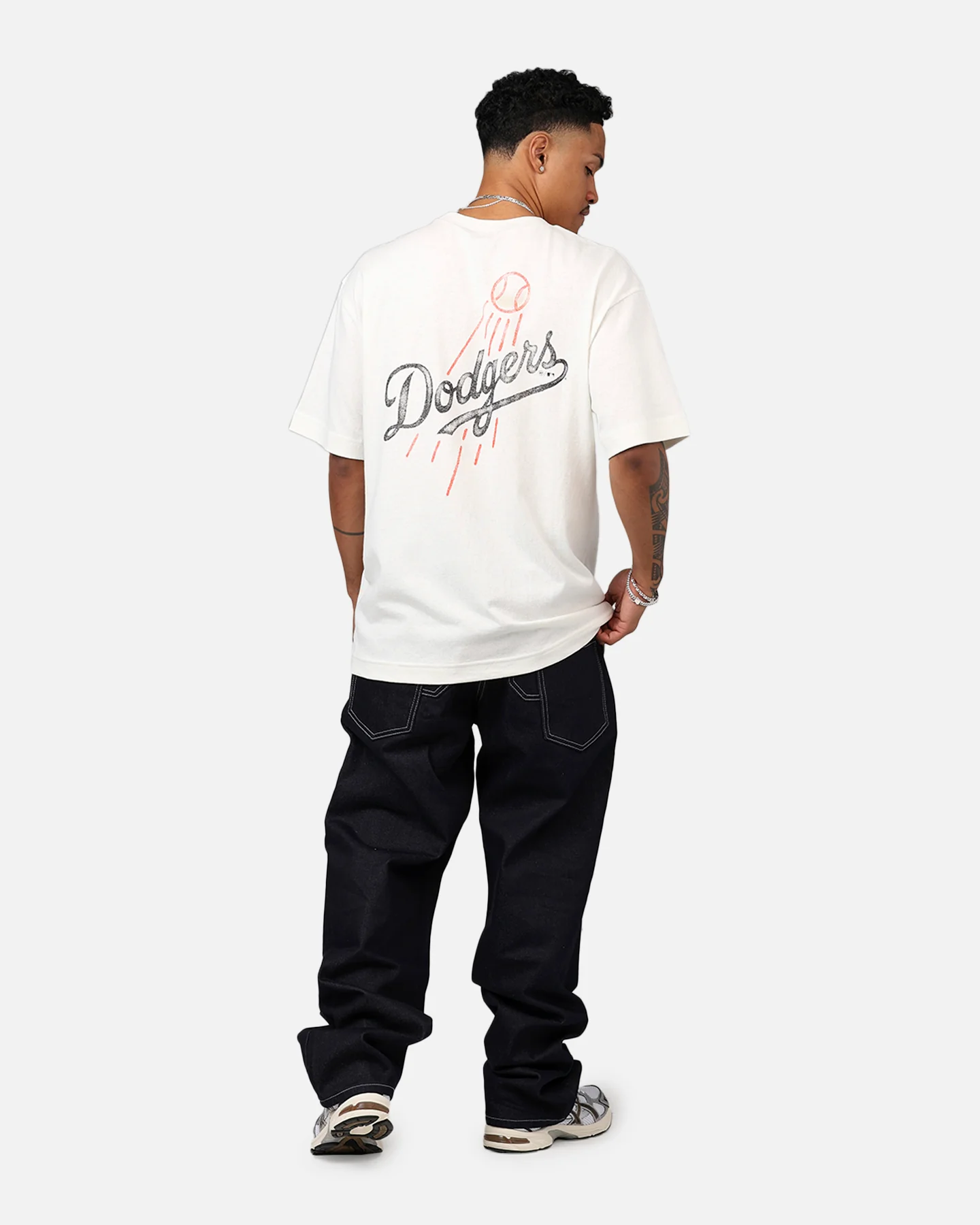 47 Brand Los Angeles Dodgers 'MLB Trophy Case' Premium T-Shirt Sandstone - Image 6