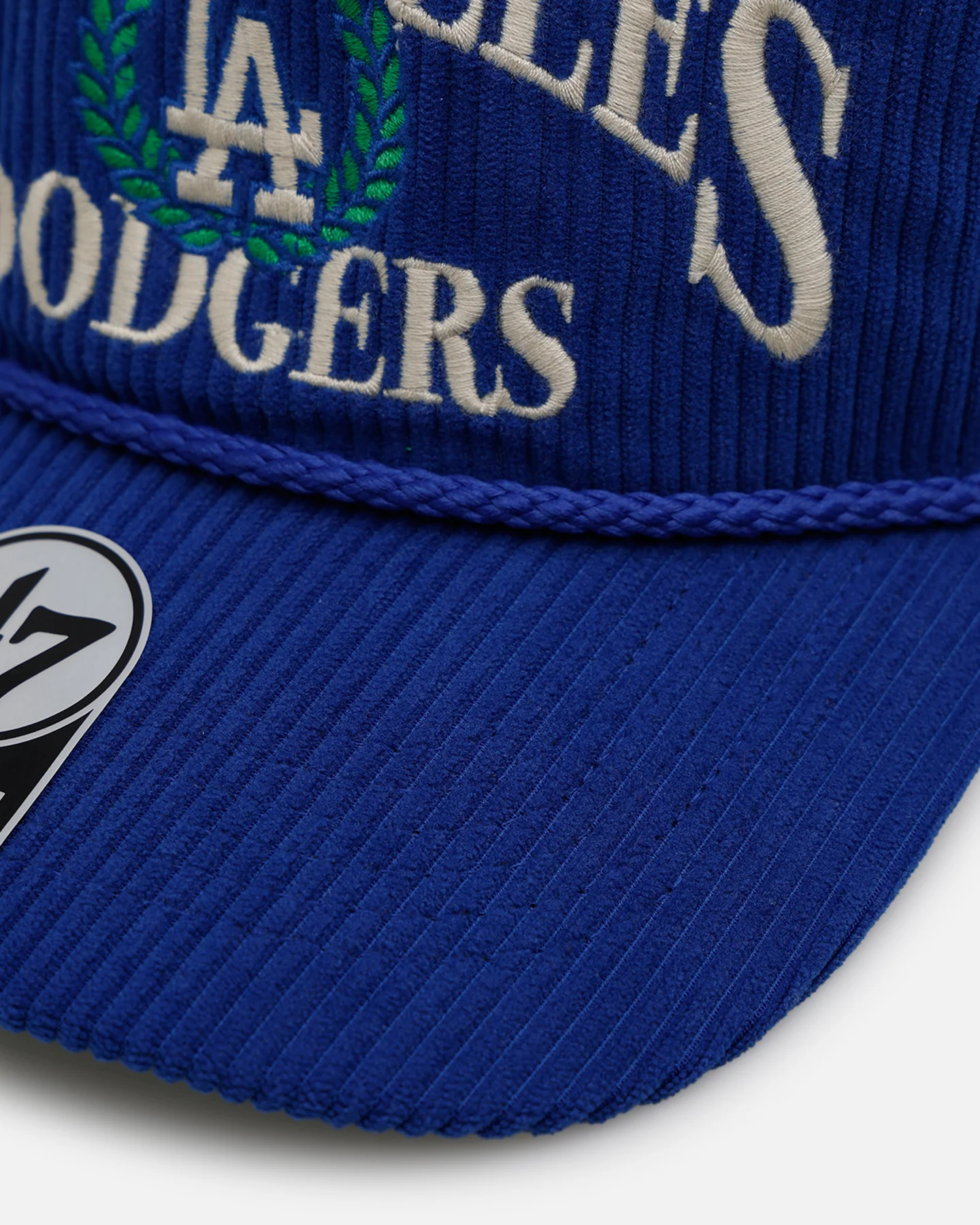 47 Brand Los Angeles Dodgers 'Pitchout' 47 Hitch Corduroy Snapback Blue - Image 2