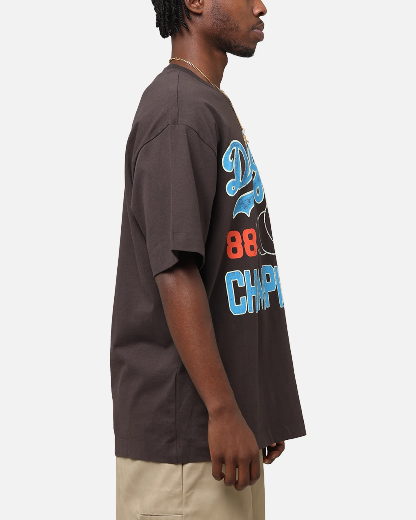 47 Brand Los Angeles Dodgers Sigma Foundation T-Shirt Dark Grey - Image 4