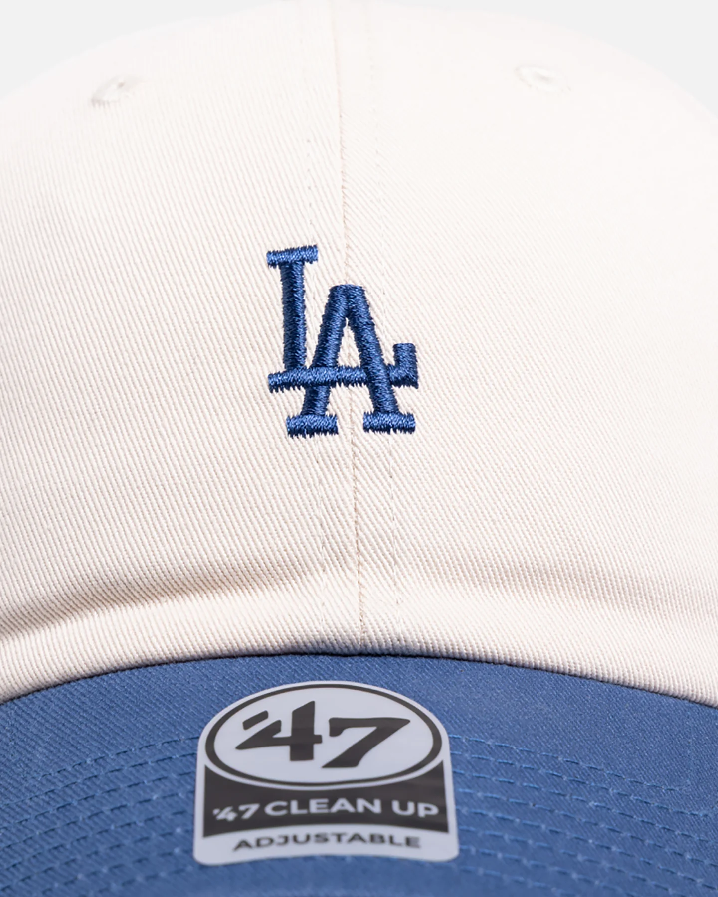 47 Brand Los Angeles Dodgers 'Two Tone' 47 Clean Up Strapback White/Blue - Image 5