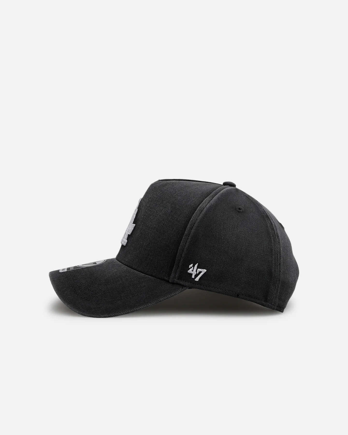 47 Brand Los Angeles Dodgers 'Washed Black' Offside DT Snapback Washed Black - Image 4