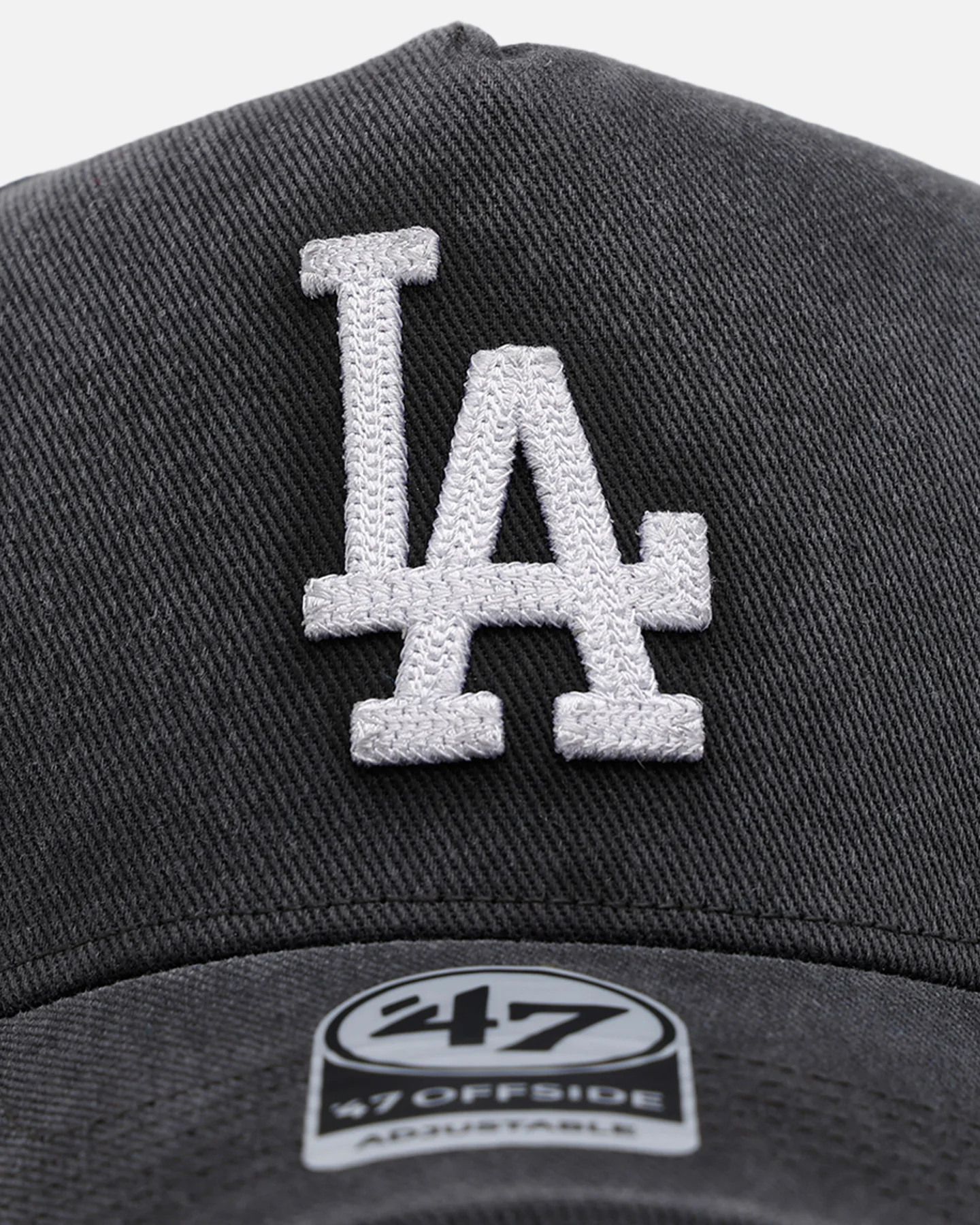 47 Brand Los Angeles Dodgers 'Washed Black' Offside DT Snapback Washed Black - Image 5