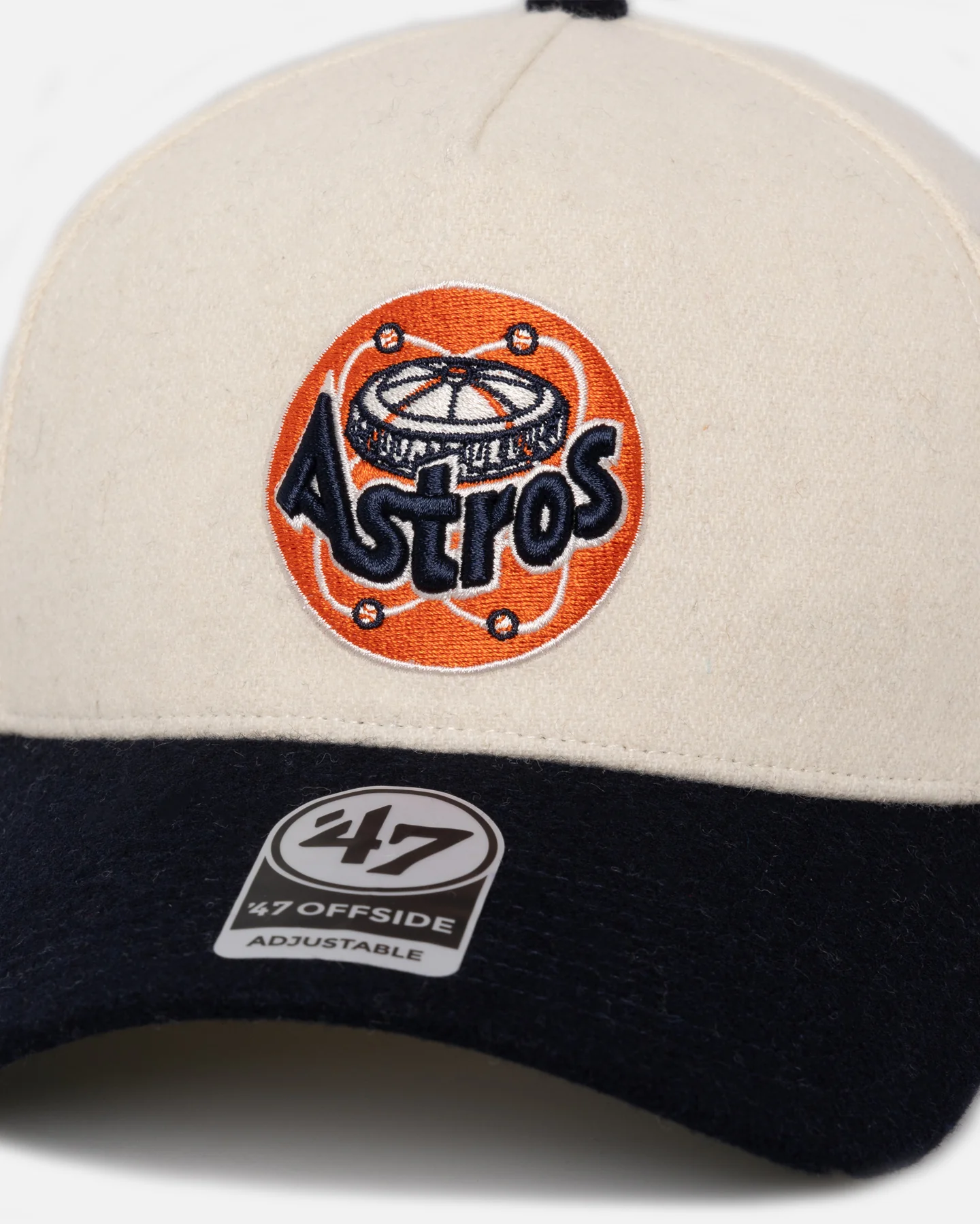 47 Brand Houston Astros 'Wooly Offside DT' Sure Shot Snapback Natural/Navy - Image 2