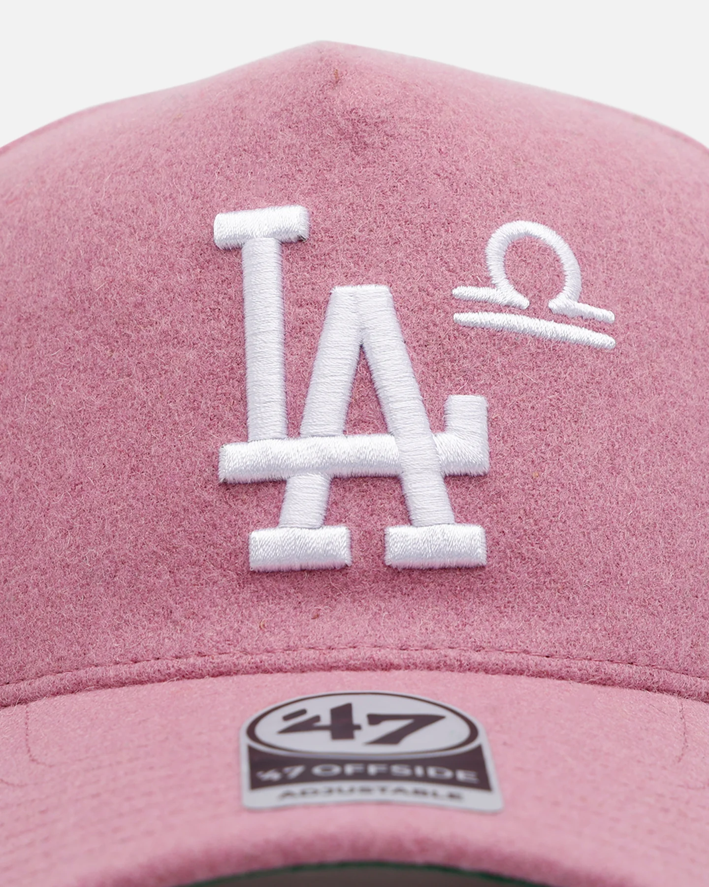 47 Brand Los Angeles Dodgers 'Zodiac' Libra 47 Offside Snapback Mauve - Image 6