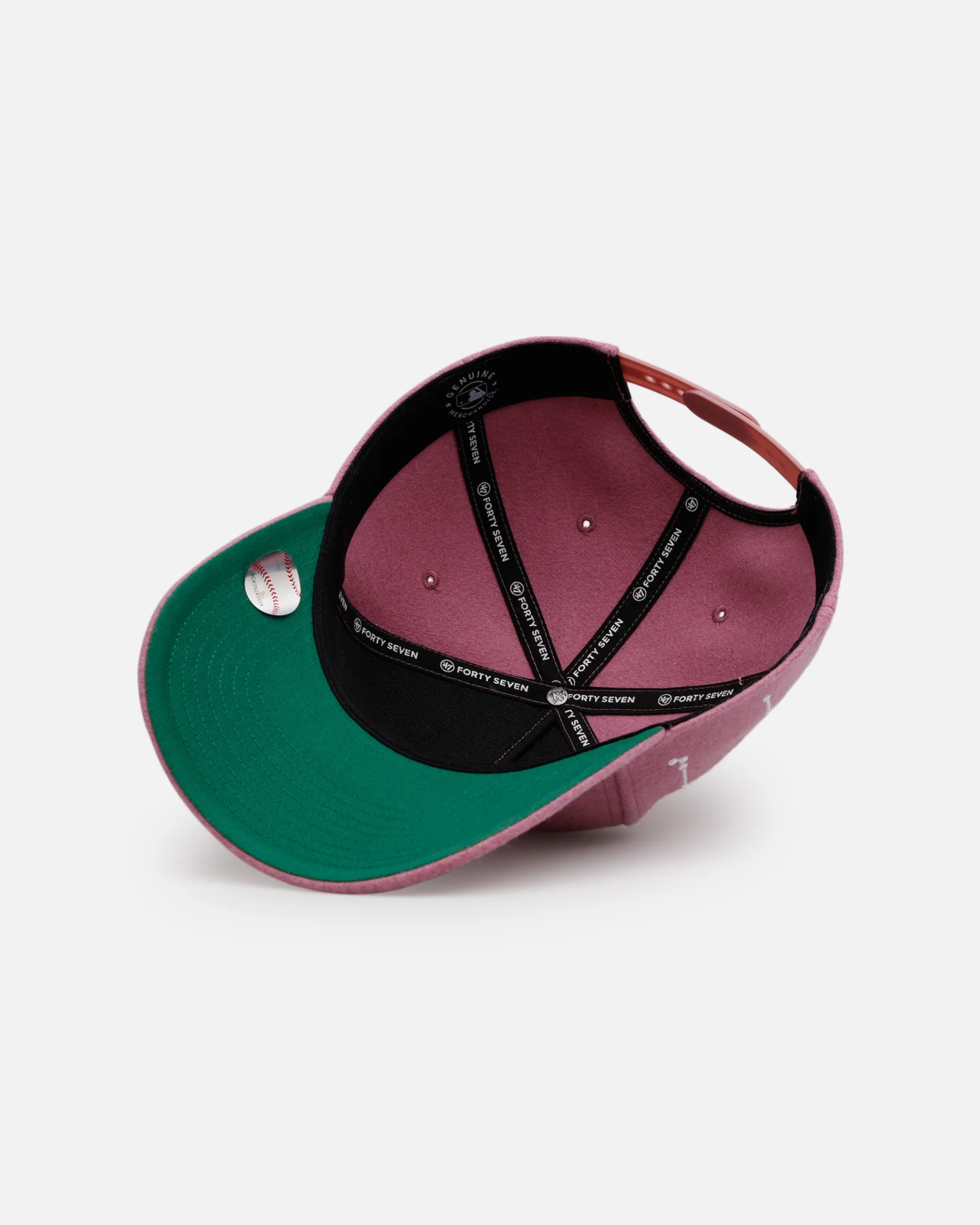 47 Brand Los Angeles Dodgers 'Zodiac' Libra 47 Offside Snapback Mauve - Image 7