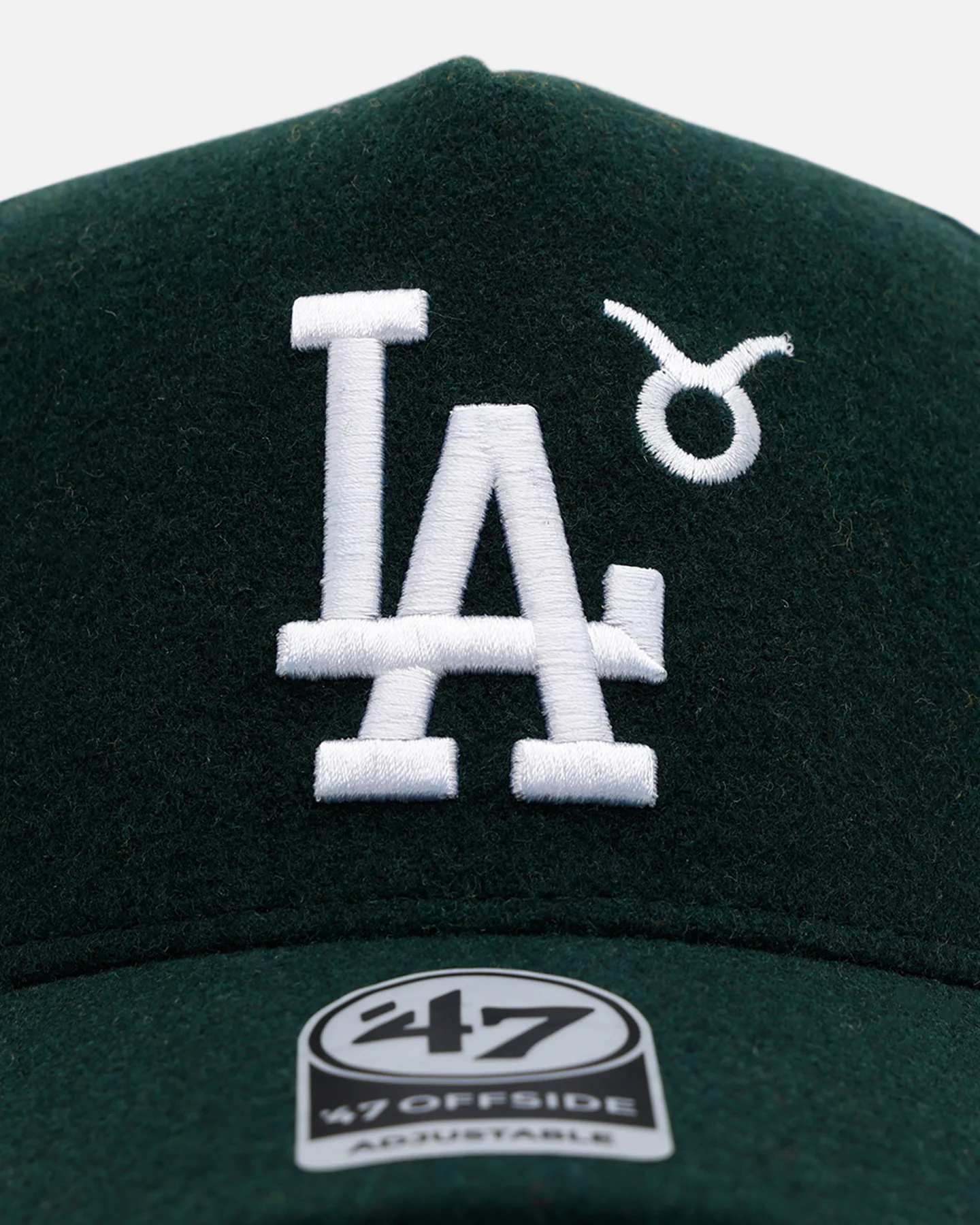 47 Brand Los Angeles Dodgers 'Zodiac' Taurus 47 Offside Snapback Dark Green - Image 6