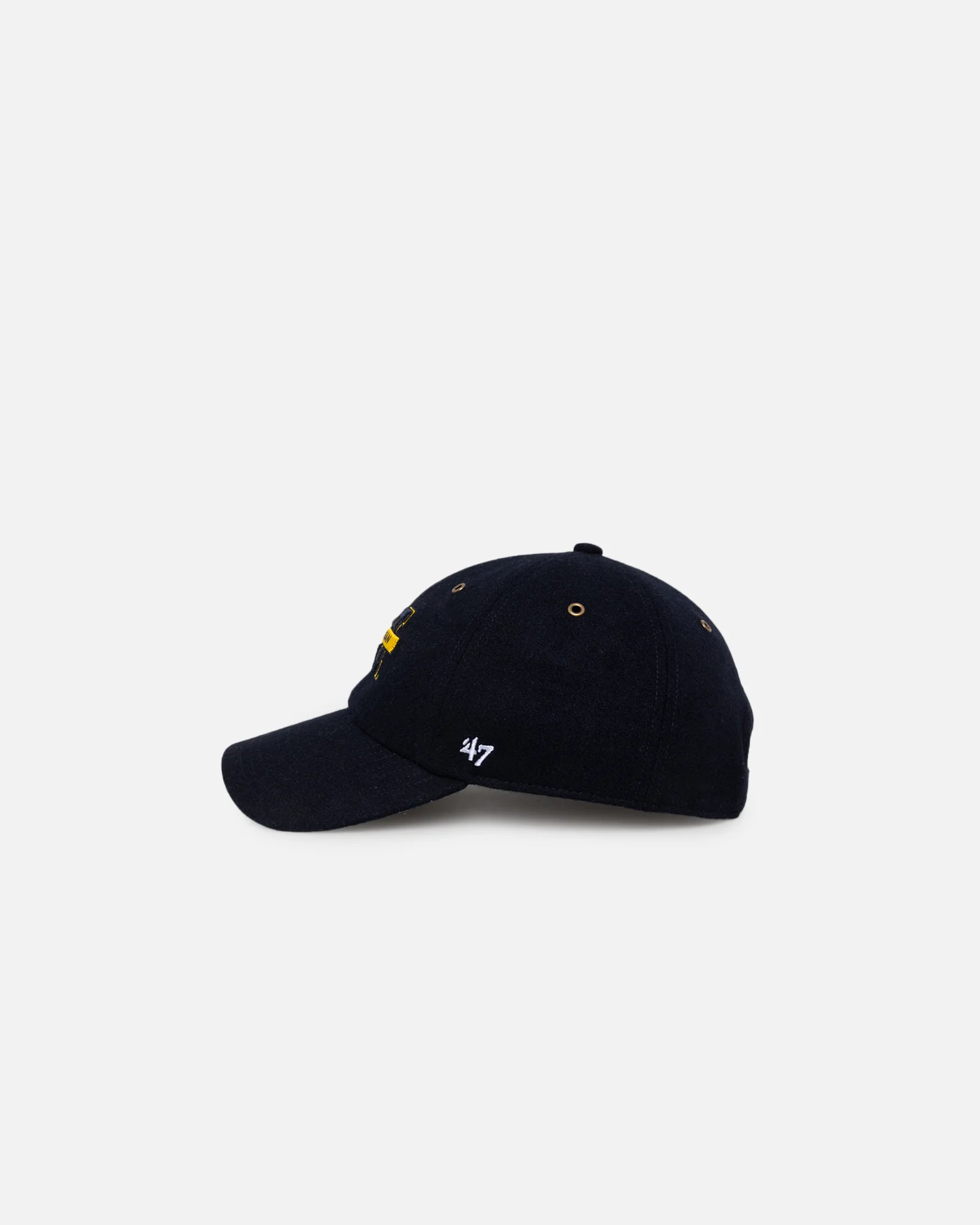 47 Brand Michigan Wolverines Wooly Clean Up Strapback Navy - Image 4